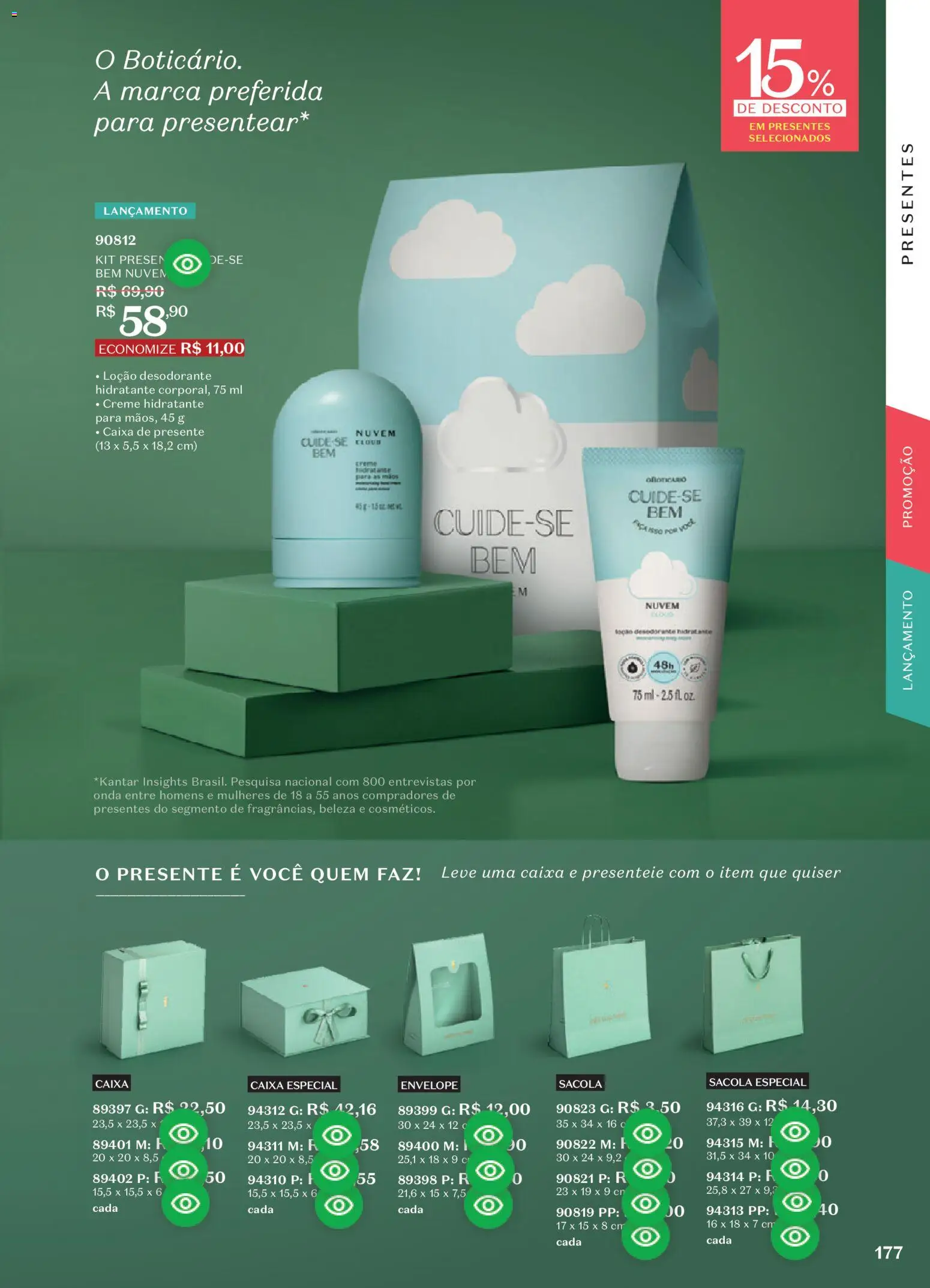 O Boticário Folheto - válido de 10/08/2026 | Página: 181 | Produtos: Desodorante, Caixa, Creme hidratante, Creme