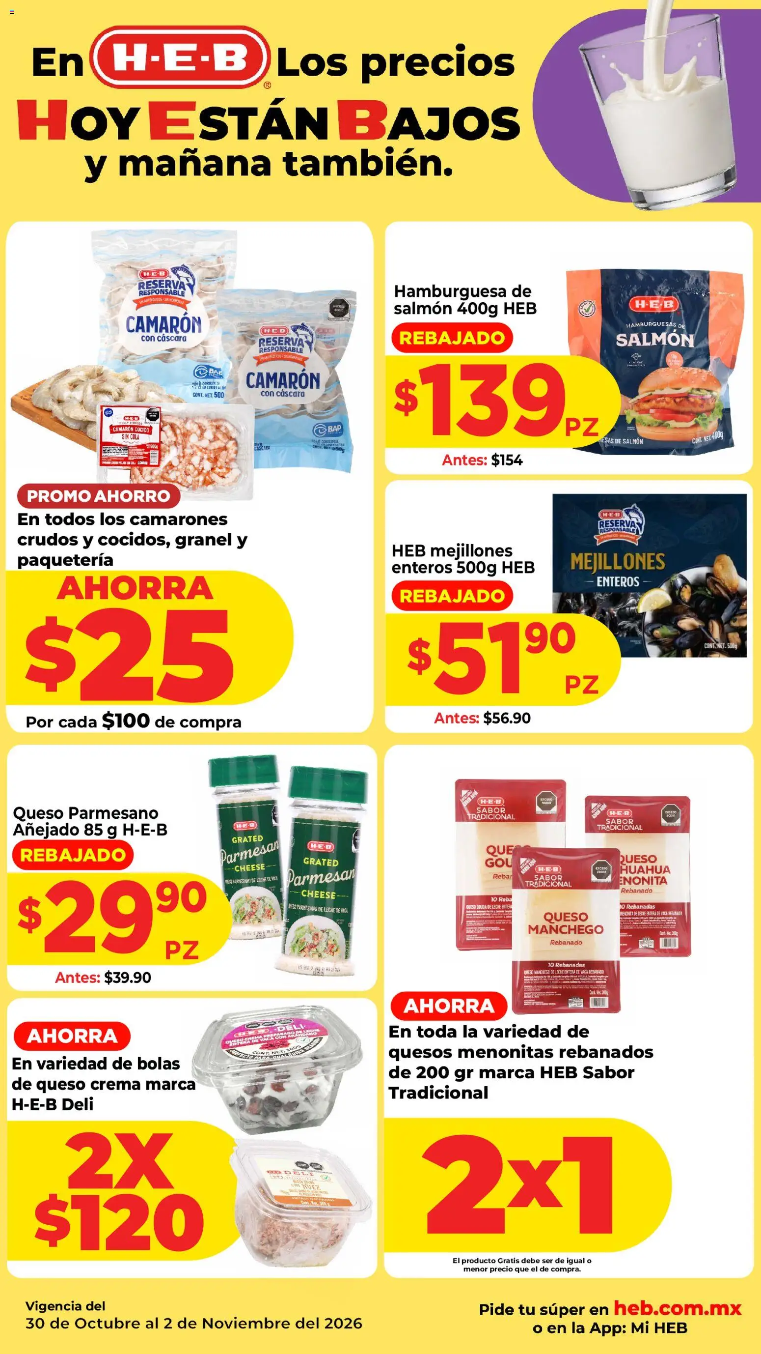 Nuevas ofertas de H-E-B válidas en toda la República Mexicana desde el 30/10/2026. ¡Encuentra las mejores ofertas en H-E-B folleto! | Página: 8
