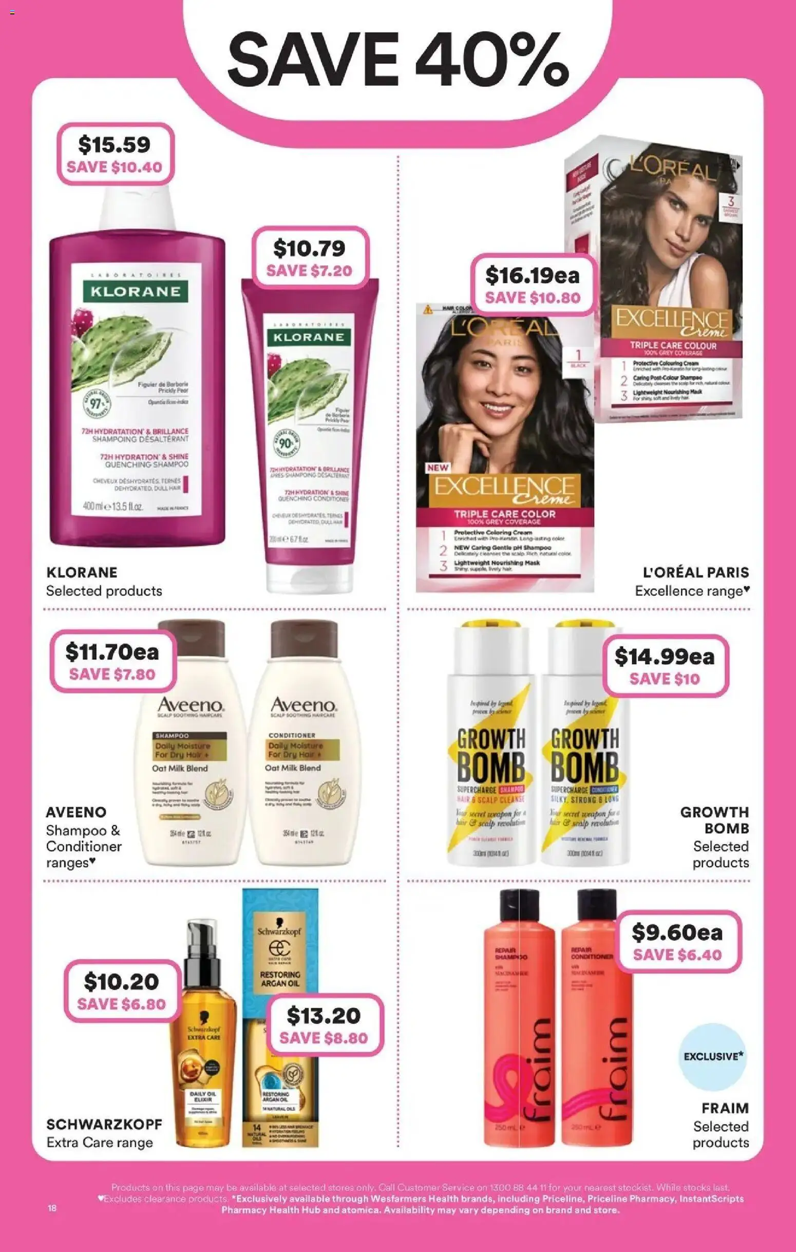 Priceline Pharmacy catalogue North Lakes - 27/08/2026 > weekly / monthly specials | Page: 18 | Products: Milk, Shampoo, Conditioner, Argan oil