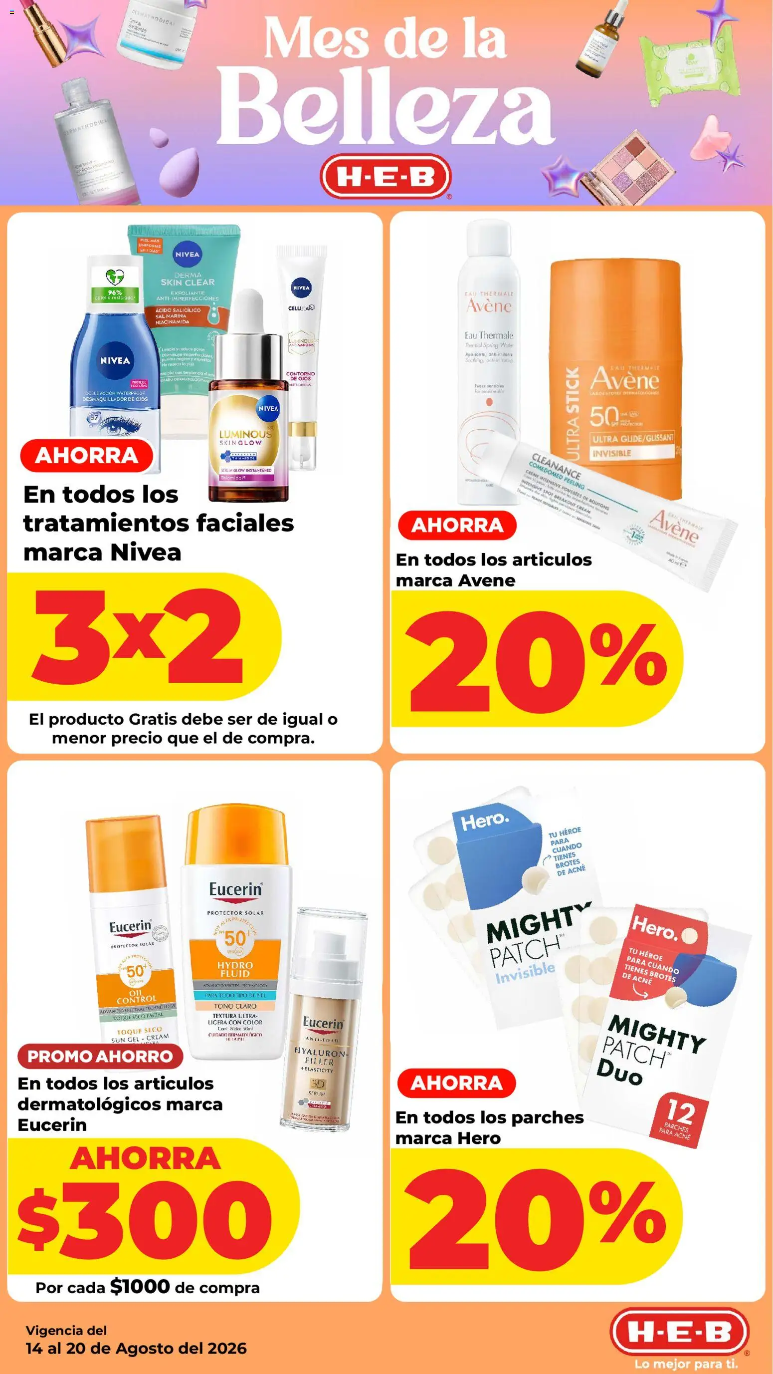 Nuevas ofertas de H-E-B válidas en toda la República Mexicana desde el 14/08/2026. ¡Encuentra las mejores ofertas en H-E-B folleto! | Página: 7 | Productos: Sal, Exfoliante, Miel, Peeling