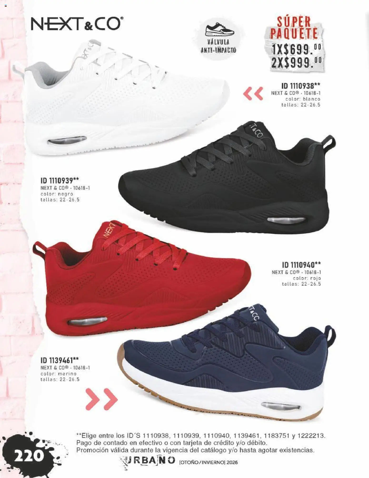 Nuevas ofertas de Price Shoes válidas en toda la República Mexicana desde el 31/07/2026. ¡Encuentra las mejores ofertas en Price Shoes catálogo Urbano! | Página: 220 | Productos: Válvula