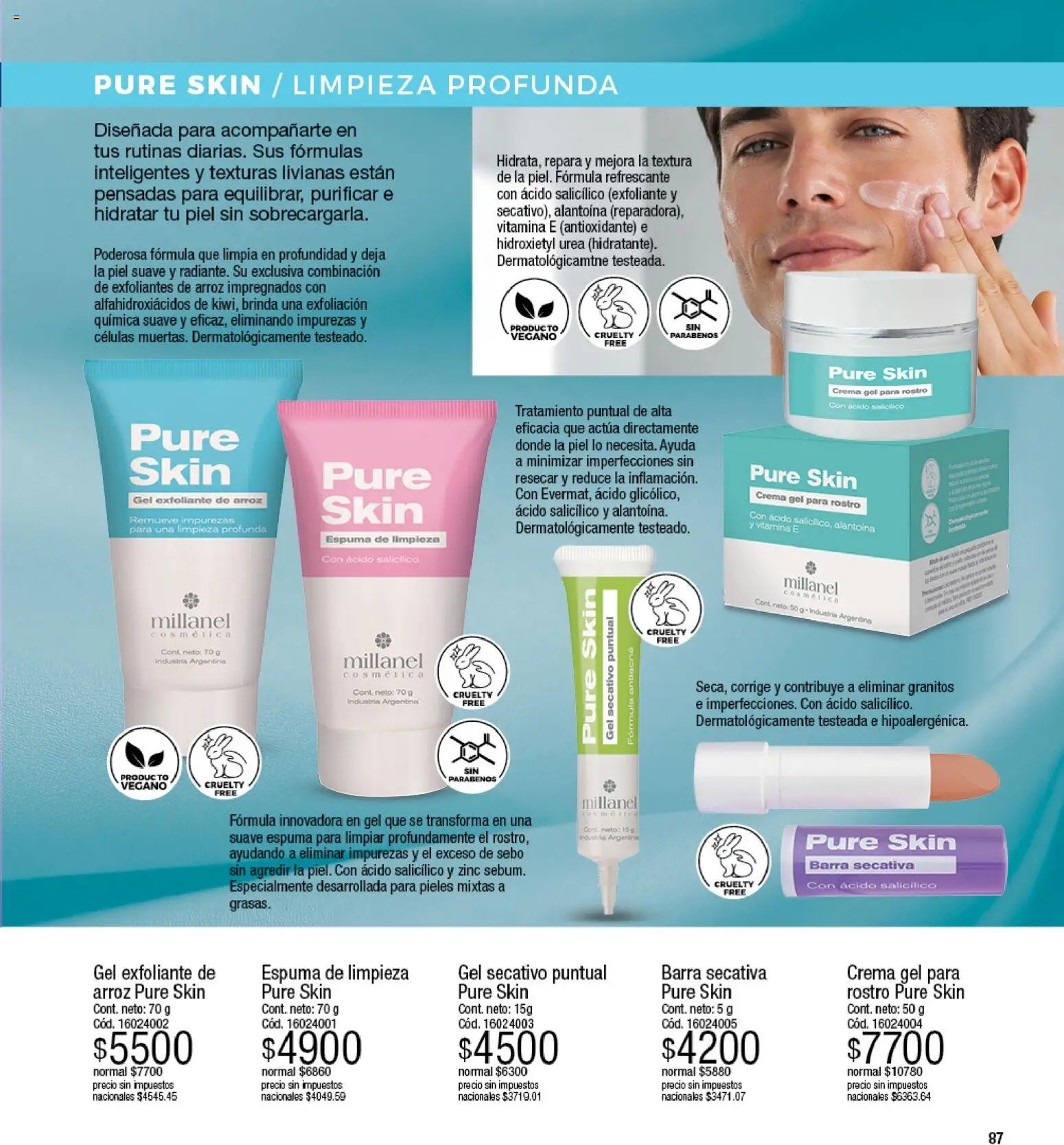 Millanel - Catálogo │ válido desde el 17/08/2026 | Página: 87 | Productos: Exfoliante, Espuma, Arroz, Puré