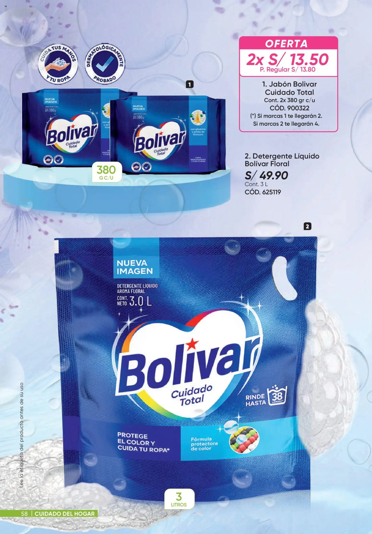 Catálogo Azzorti válido desde 18.05.2026 | Página: 58 | Productos: Jabón, Detergente, Ropa, Té