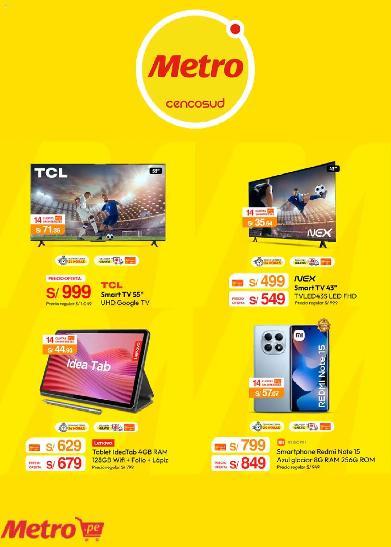 Catálogo Metro válido desde 29/06/2026 | Página: 4 | Productos: Smartphone