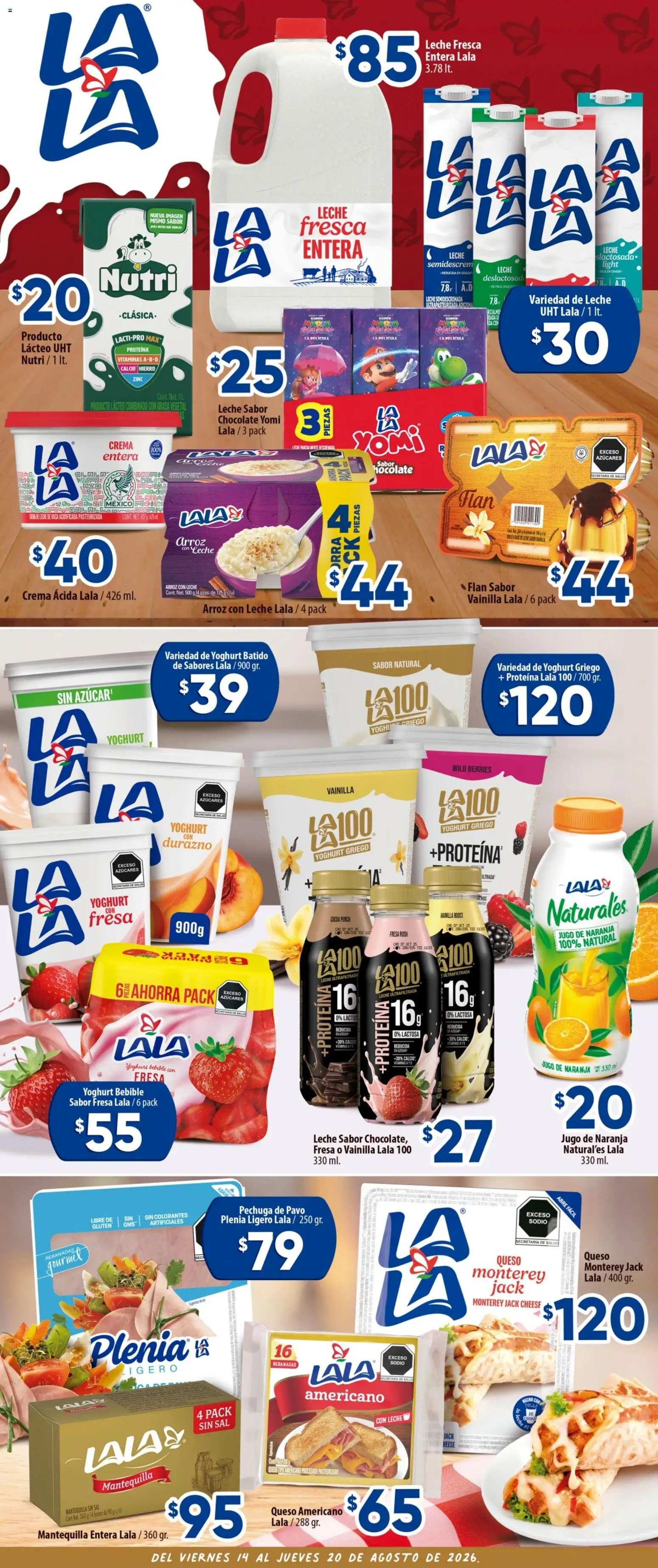 Nuevas ofertas de Calimax válidas en toda la República Mexicana desde el 14/08/2026. ¡Encuentra las mejores ofertas en Calimax folleto Rosarito! | Página: 3 | Productos: Fresa, Leche, Mantequilla, Jugo