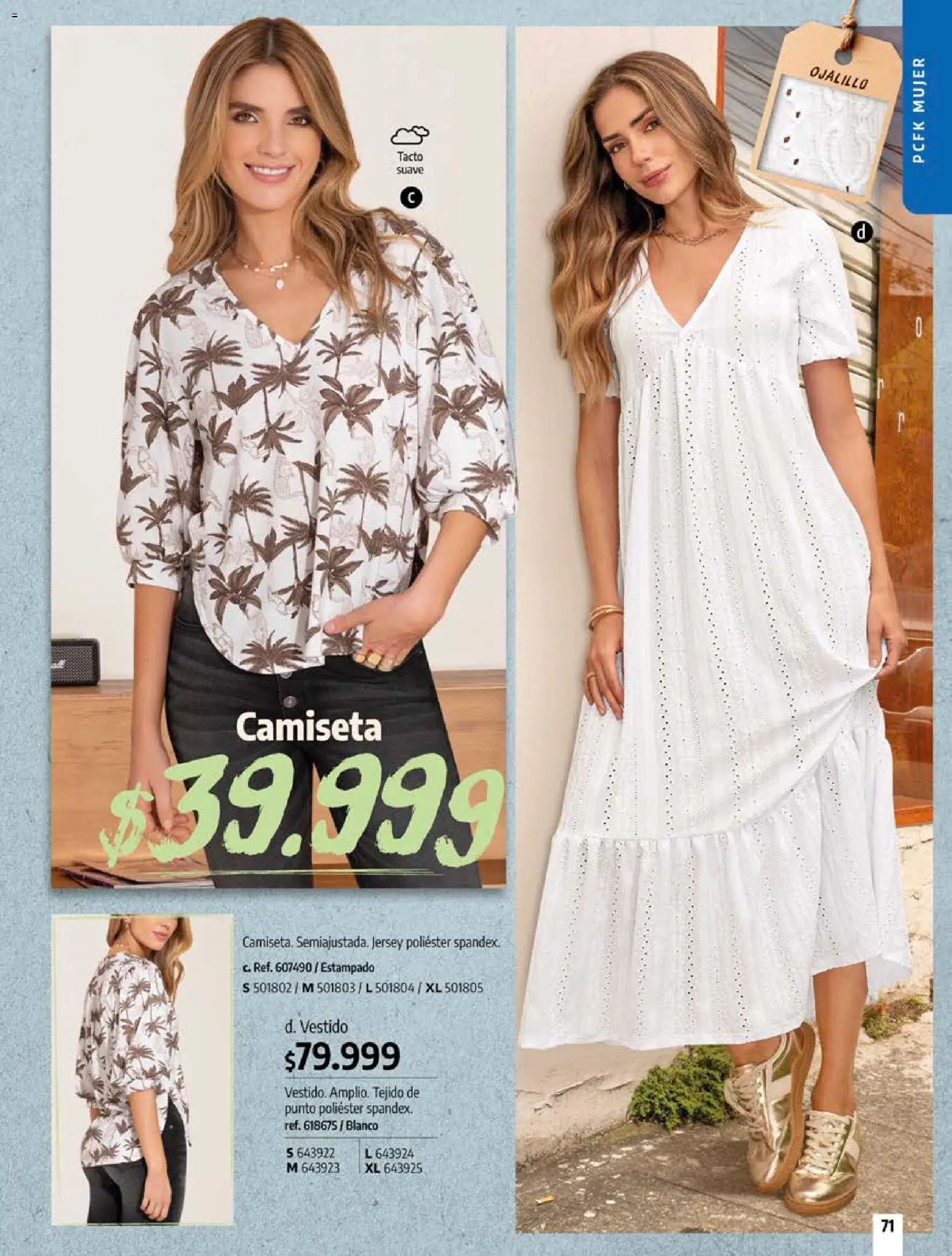 Pacifika revista - valida desde el 12/07/2026 | Página: 71 | Productos: Camiseta, Vestido