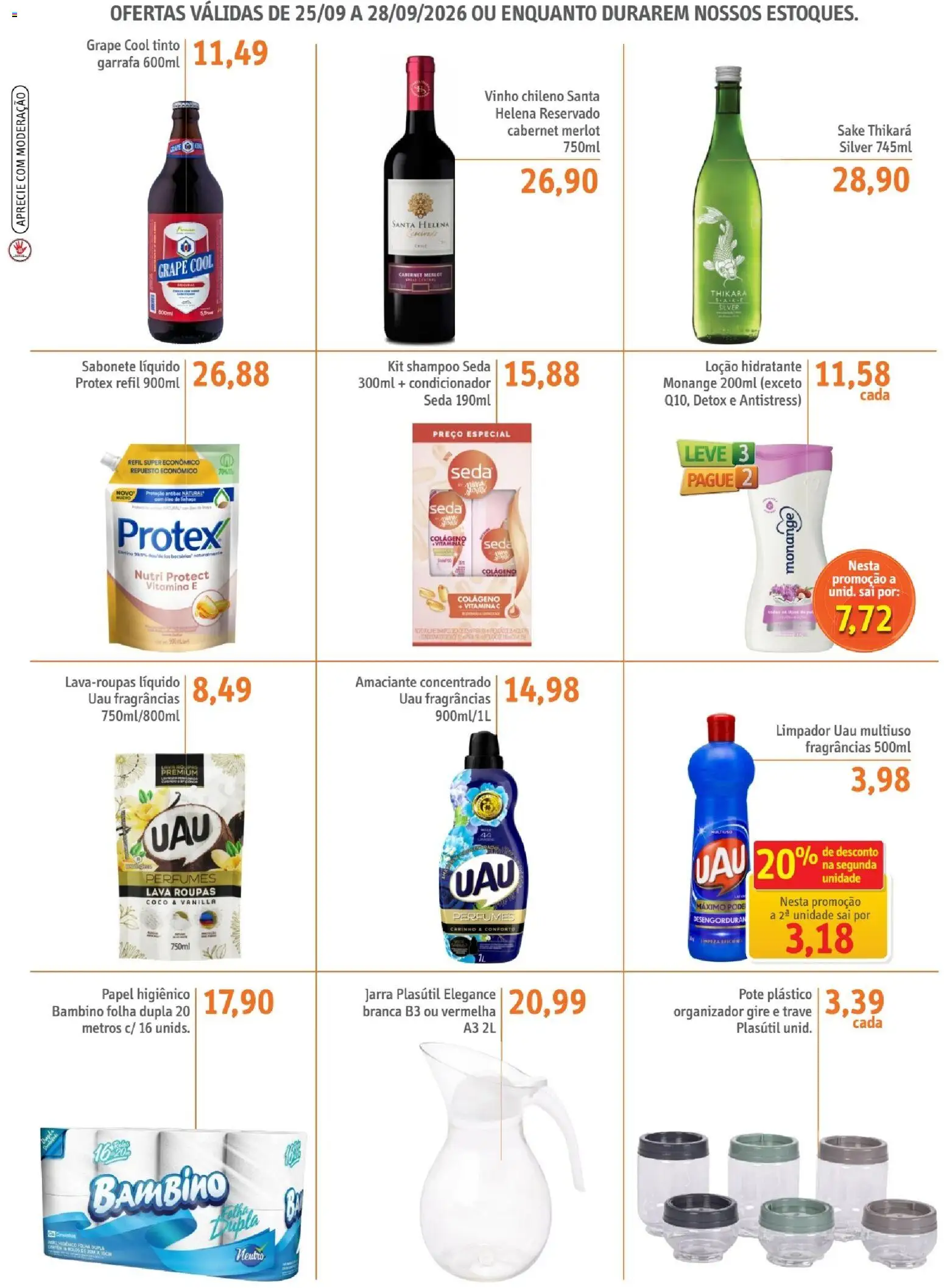 Sonda Folheto - válido de 25/09/2026 | Página: 4 | Produtos: Coco, Condicionador, Vinho, Sabonete líquido