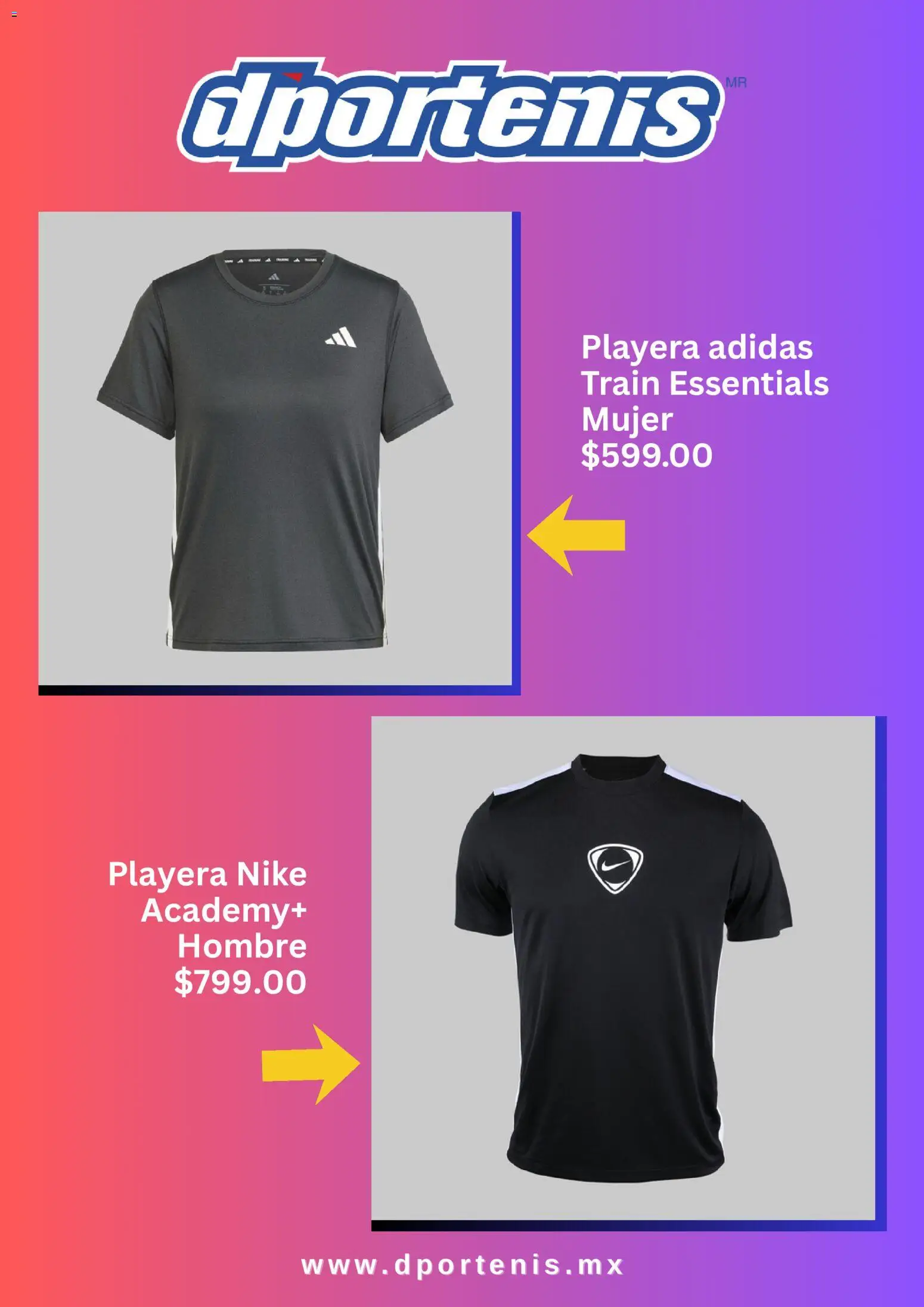 Nuevas ofertas de Dportenis válidas en toda la República Mexicana desde el 16/09/2026. ¡Encuentra las mejores ofertas en Dportenis catálogo! | Página: 3 | Productos: Playera