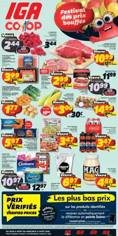 Preview of IGA weekly flyer / circulaire from shop IGA valid from Aug 6, 2026