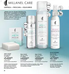 Vista previa Millanel - Catálogo válido desde el 22/06/2026 | Página: 90 | Productos: Desmaquillante, Jabón, Bruma, Agua