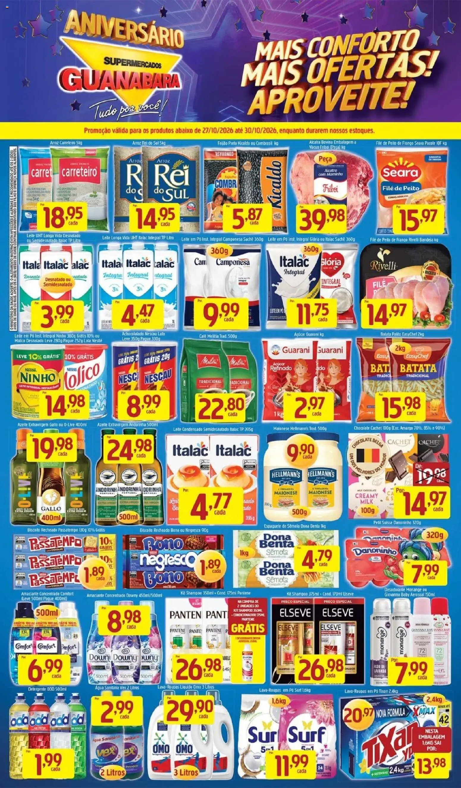 Supermercados Guanabara Folheto - válido de 27/10/2026 | Página: 1