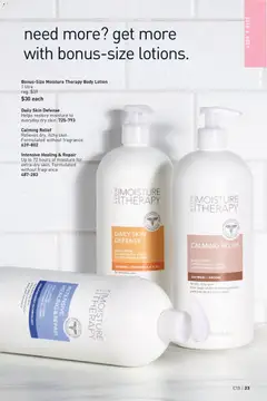 Preview of Bonus-Size Moisture Therapy Body Lotion, 1 litre from shop Avon valid from Jun 18, 2026 | Page: 23 | Products: Body lotion, Bath
