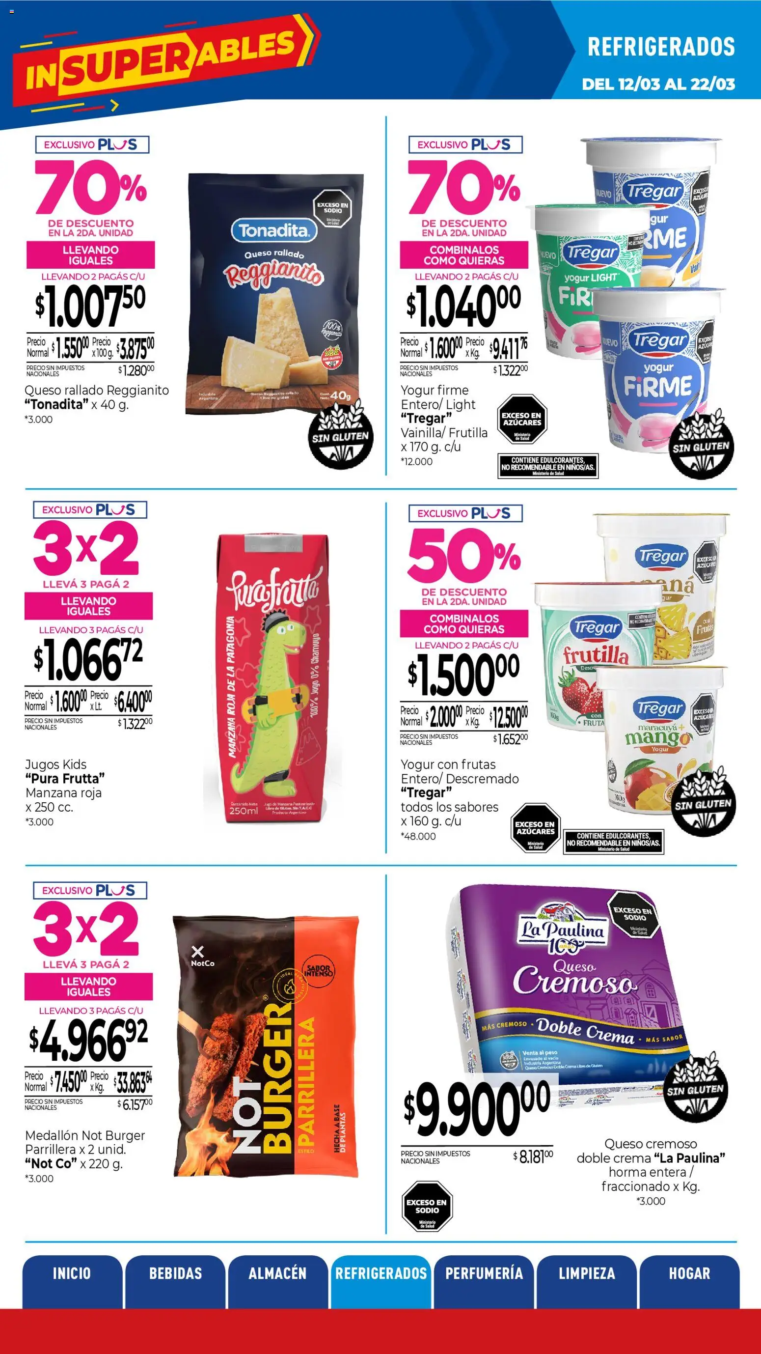 La Anonima catálogo │ válido desde el 13.03.2026 | Página: 18 | Productos: Azucar, Manzana, Yogur, Jugo