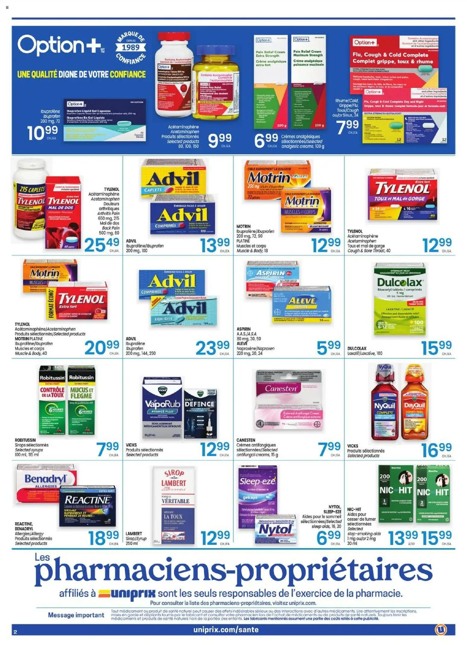 Uniprix flyer valid from Oct 29, 2026 | Page: 2