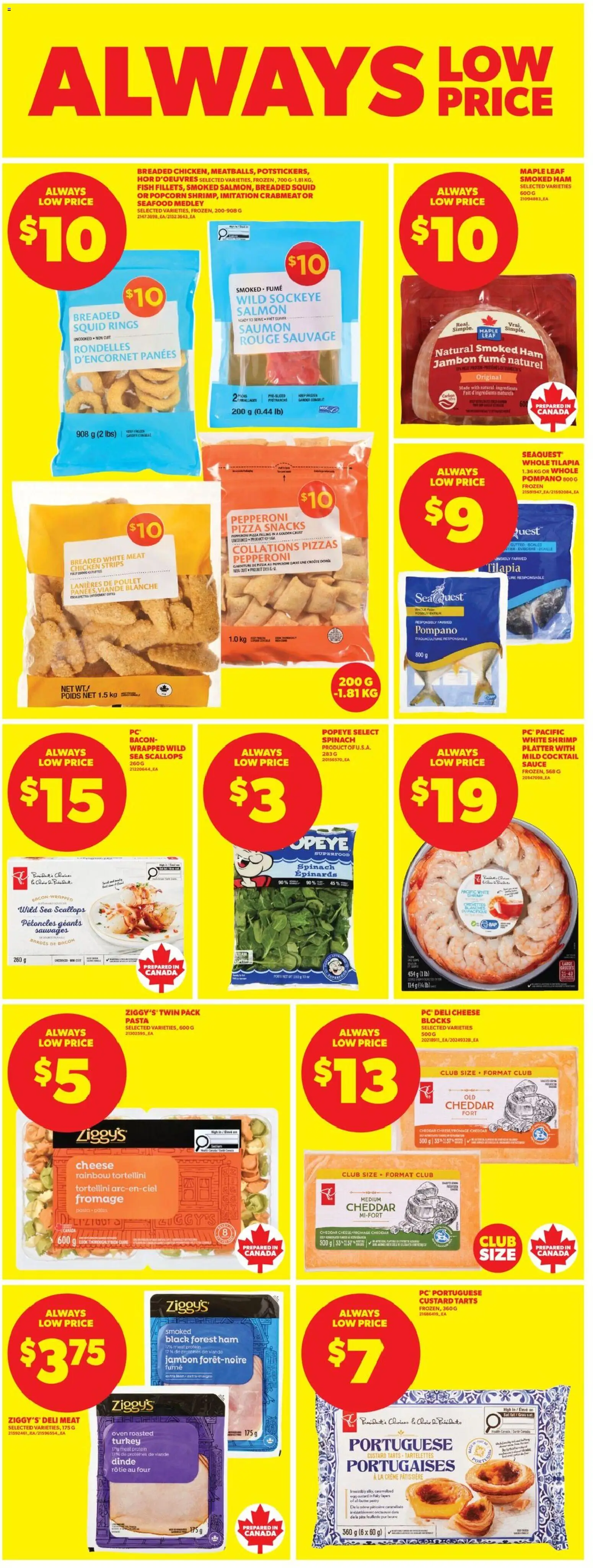 Real Canadian Superstore flyer valid from Jul 2, 2026 | Page: 26 | Products: Fish, Pasta, Cheese, Pizza