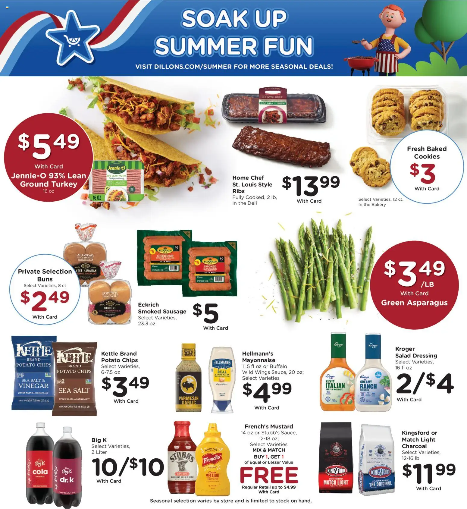 Dillons Weekly Ad - valid from 07/22/2026 | Page: 8 | Products: Bakery, Chips, Cookies, Garlic