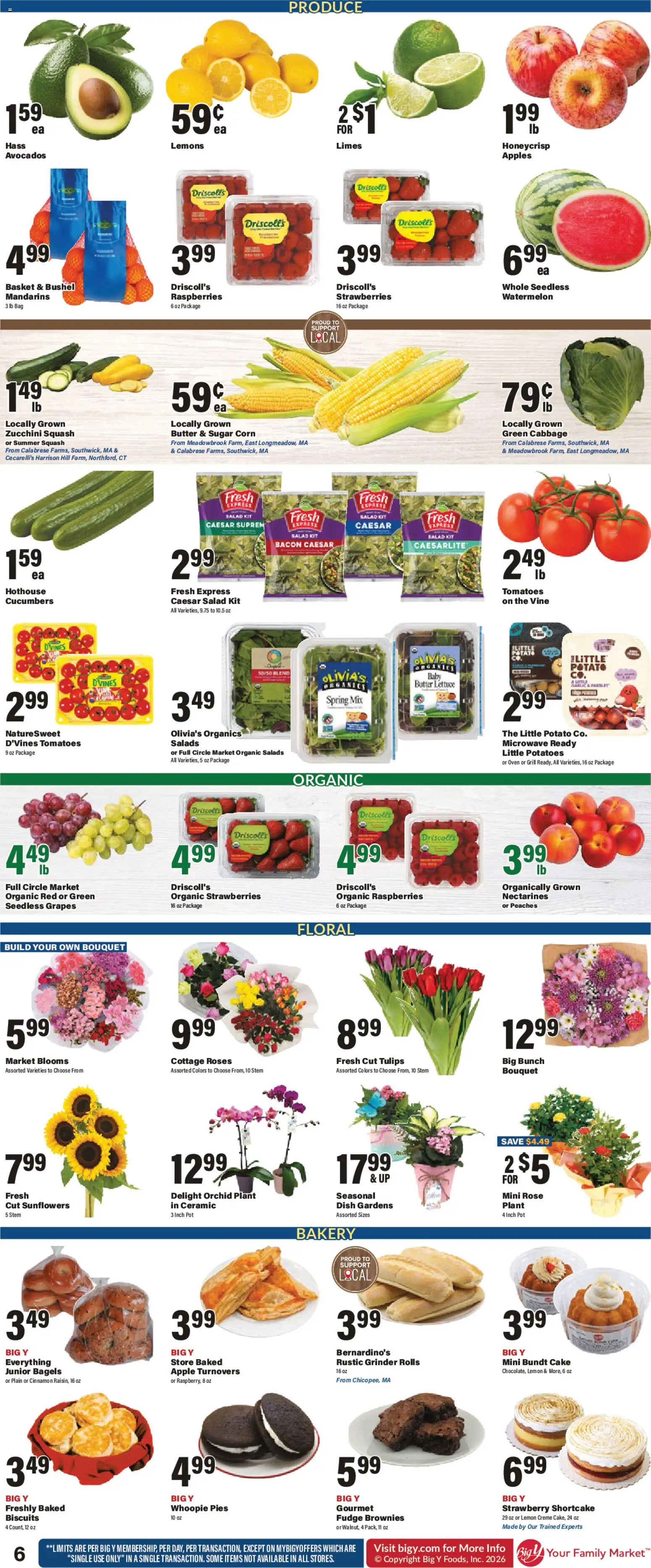 Big Y Weekly Ad - valid from 07/16/2026 | Page: 9 | Products: Peaches, Lemon, Watermelon, Oven