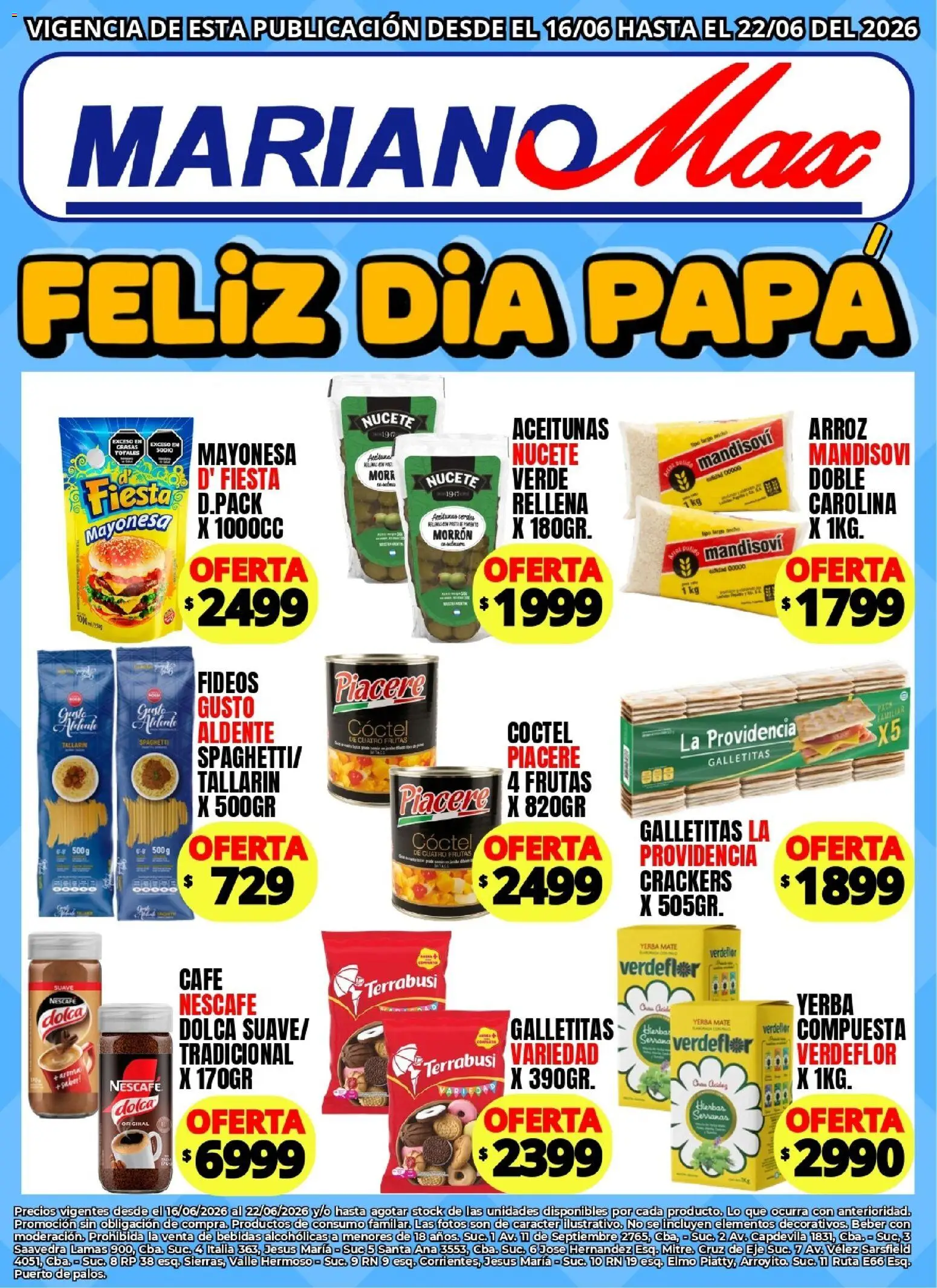 Mariano Max - Catálogo │ válido desde el 16.06.2026 | Página: 3 | Productos: Galletitas, Papa, Aceitunas, Café
