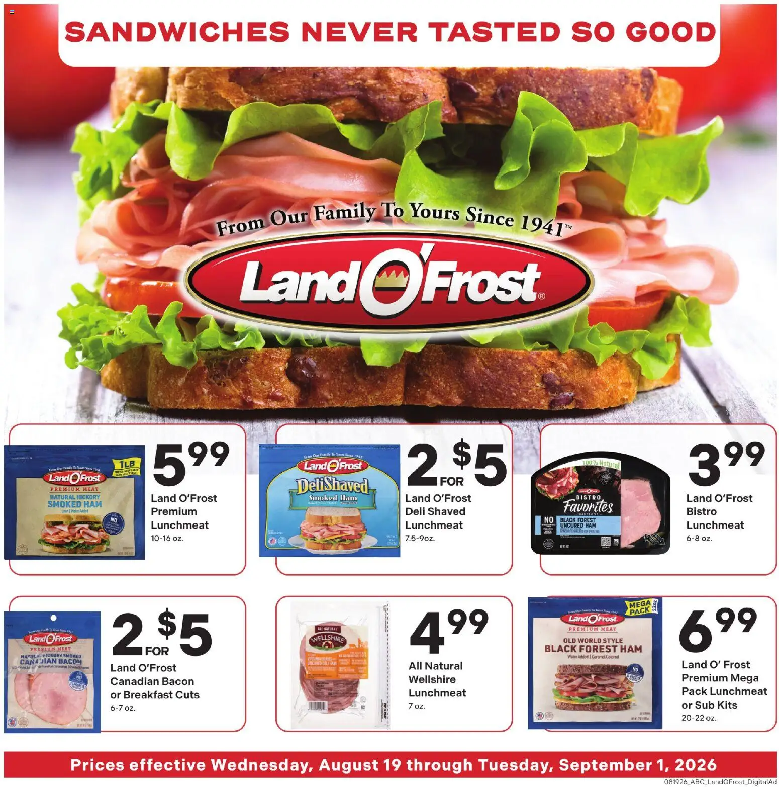 Coborn's Weekly Ad - valid from 08/19/2026 | Page: 9 | Products: Meat, Ham, Bacon, Water