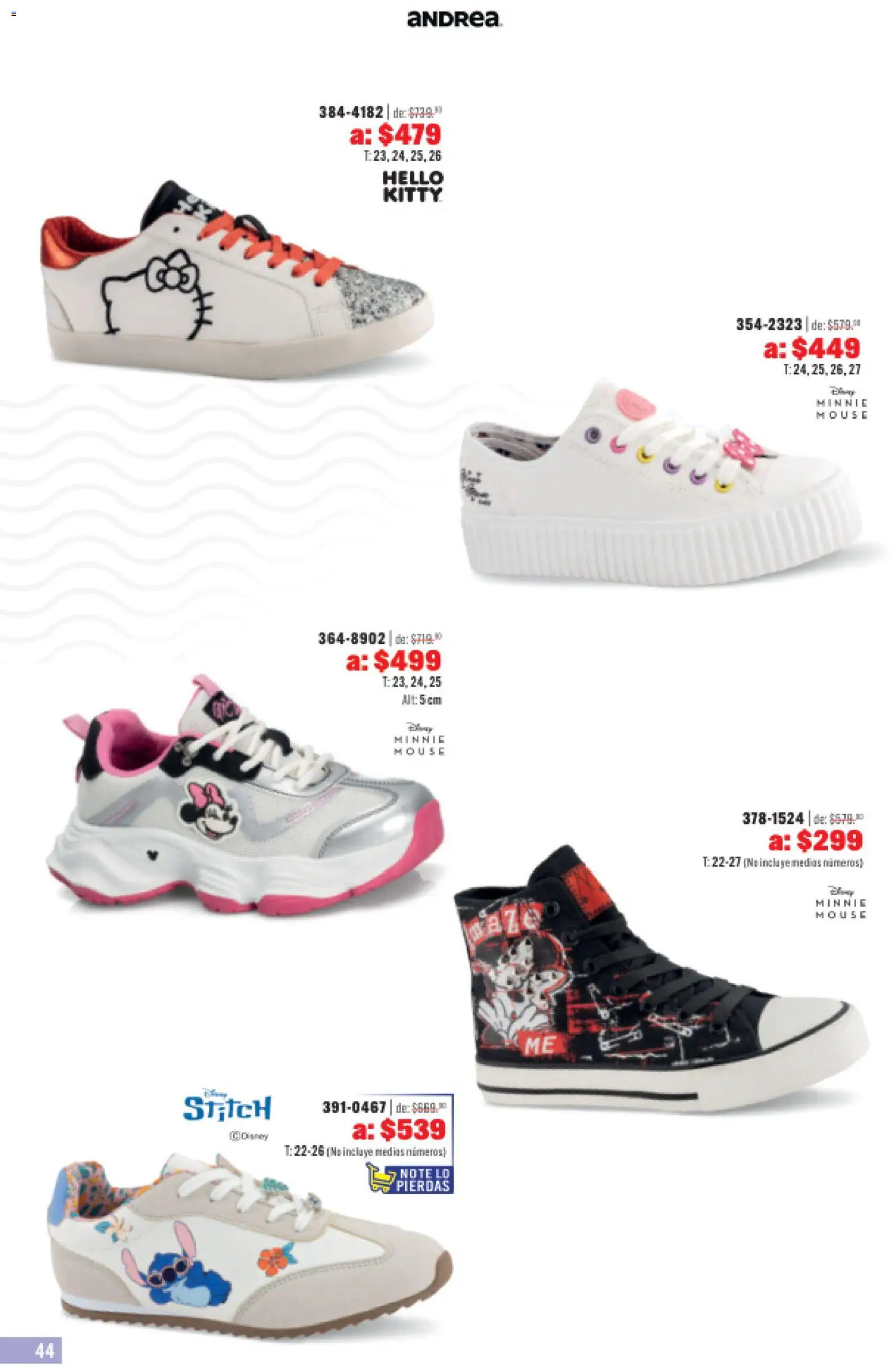 Nuevas ofertas de Andrea válidas en toda la República Mexicana desde el 31.05.2026. ¡Encuentra las mejores ofertas en Andrea catálogo Outlet! | Página: 44