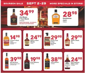 Preview of Coborn's weekly ads valid from 09/09/2026 | Page: 2 | Products: Jack Daniel's, Jim Beam, Bourbon, Whiskey