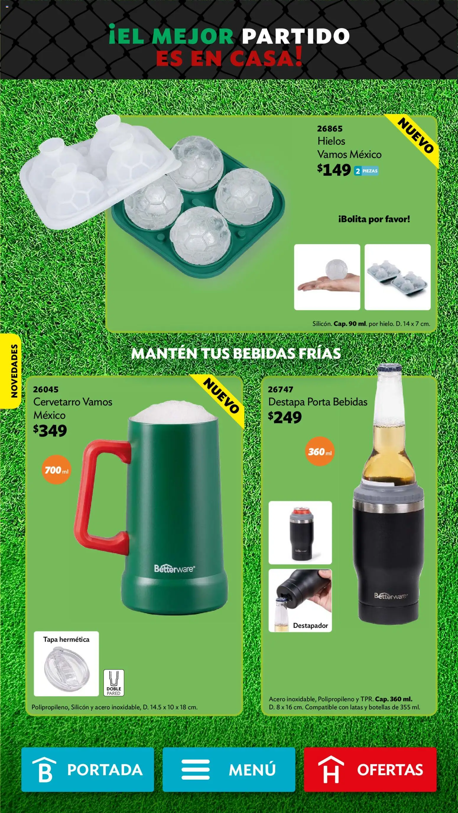 Nuevas ofertas de Betterware válidas en toda la República Mexicana desde el 01.06.2026. ¡Encuentra las mejores ofertas en Betterware campaña 6 2026! | Página: 24