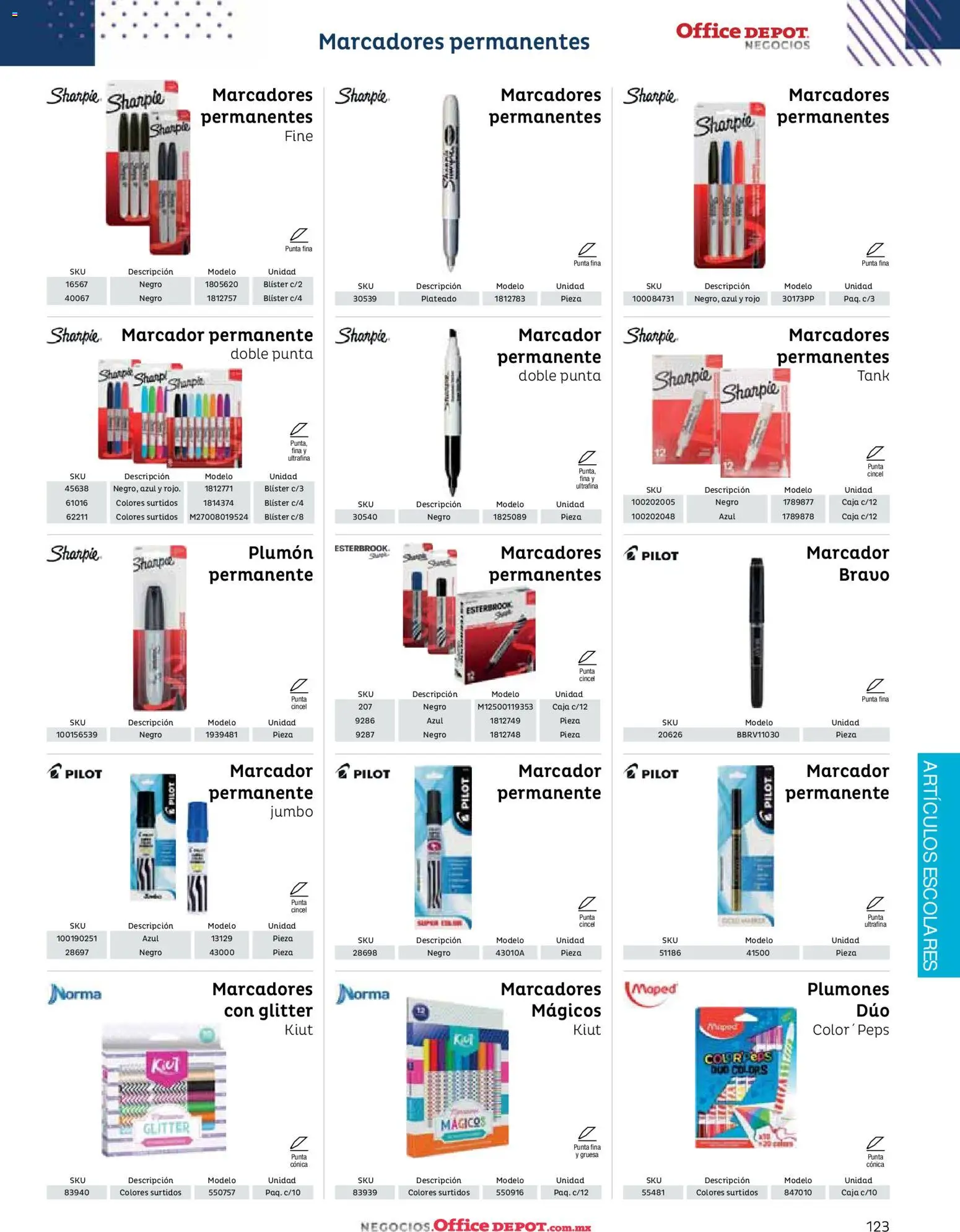Nuevas ofertas de Office Depot válidas en toda la República Mexicana desde el 12/01/2026. ¡Encuentra las mejores ofertas en Office Depot catálogo 2026! | Página: 125 | Productos: Glitter, Caja