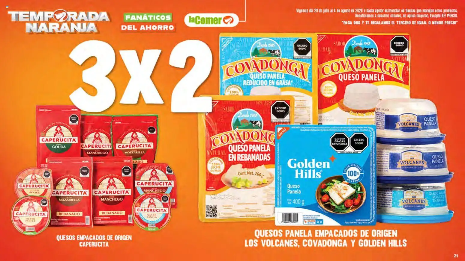 Nuevas ofertas de La Comer válidas en toda la República Mexicana desde el 29/07/2026. ¡Encuentra las mejores ofertas en La Comer folleto! | Página: 21 | Productos: Leche, Queso, Té