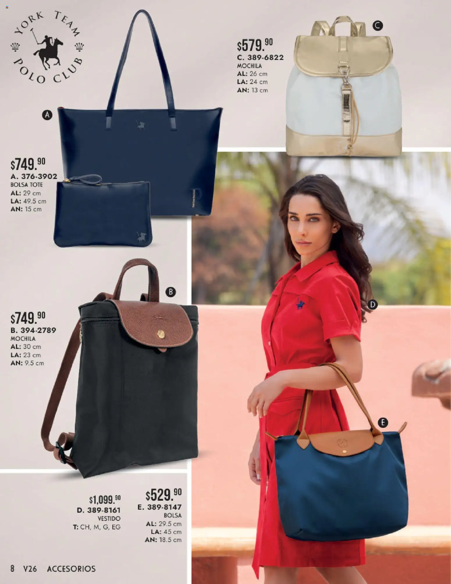 Nuevas ofertas de Andrea válidas en toda la República Mexicana desde el 24/05/2026. ¡Encuentra las mejores ofertas en Andrea catálogo Accesorios para todos! | Página: 8 | Productos: Bolsa, Mochila, Vestido