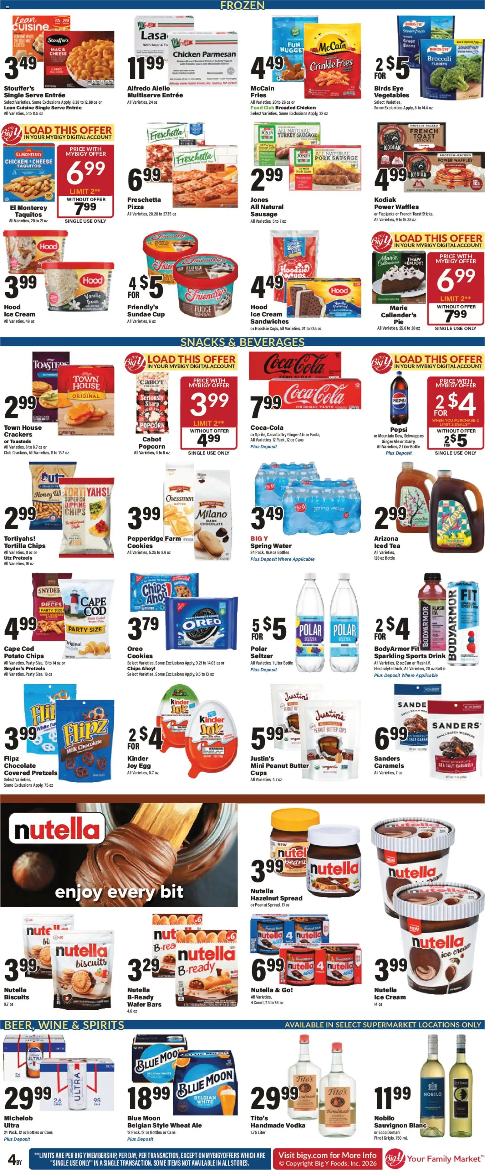 Big Y Weekly Ad - valid from 09/17/2026 | Page: 7 | Products: Spring water, Pizza, Oreo, Sausage