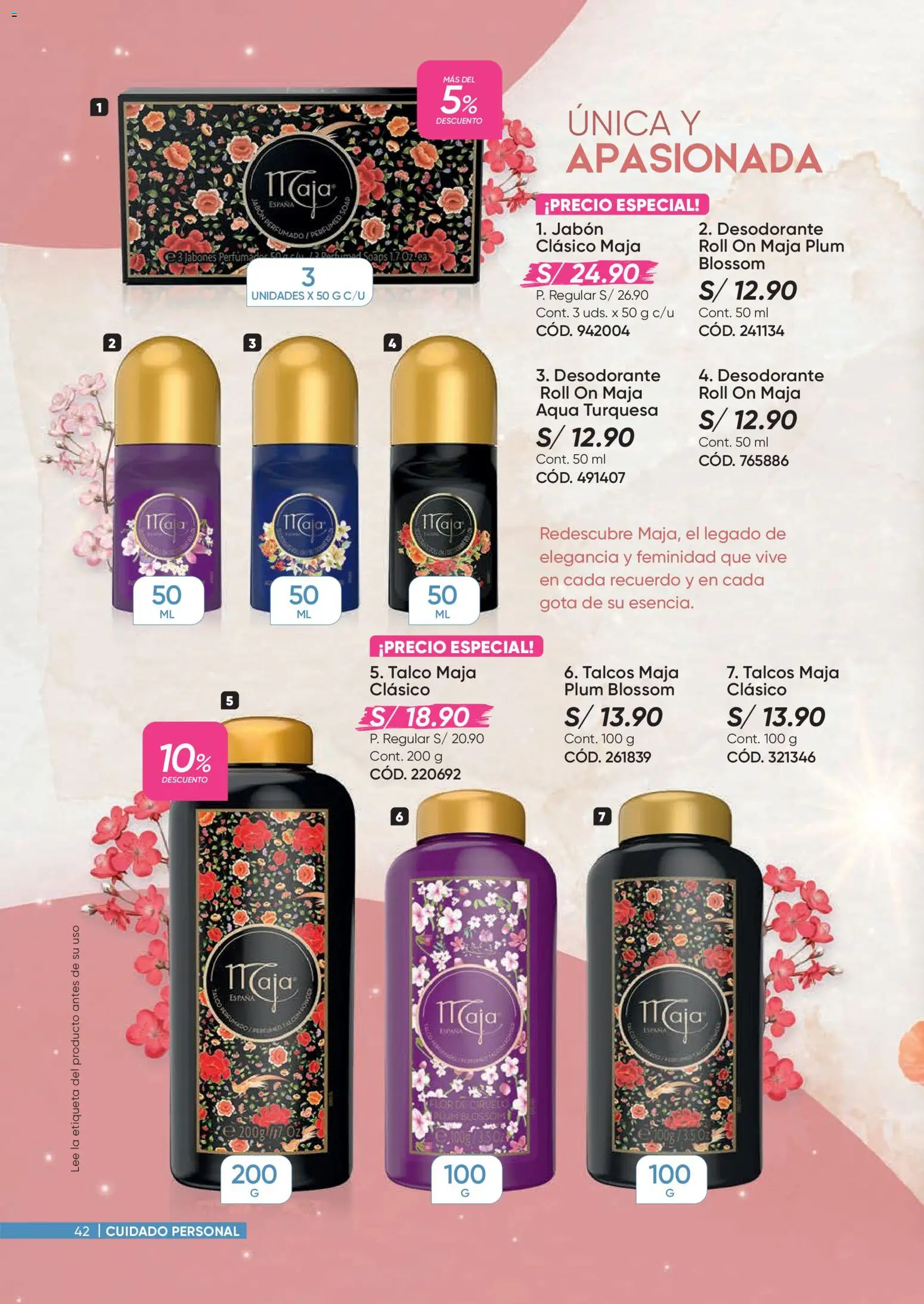 Catálogo Azzorti válido desde 09/03/2026 | Página: 42 | Productos: Jabón, Desodorante