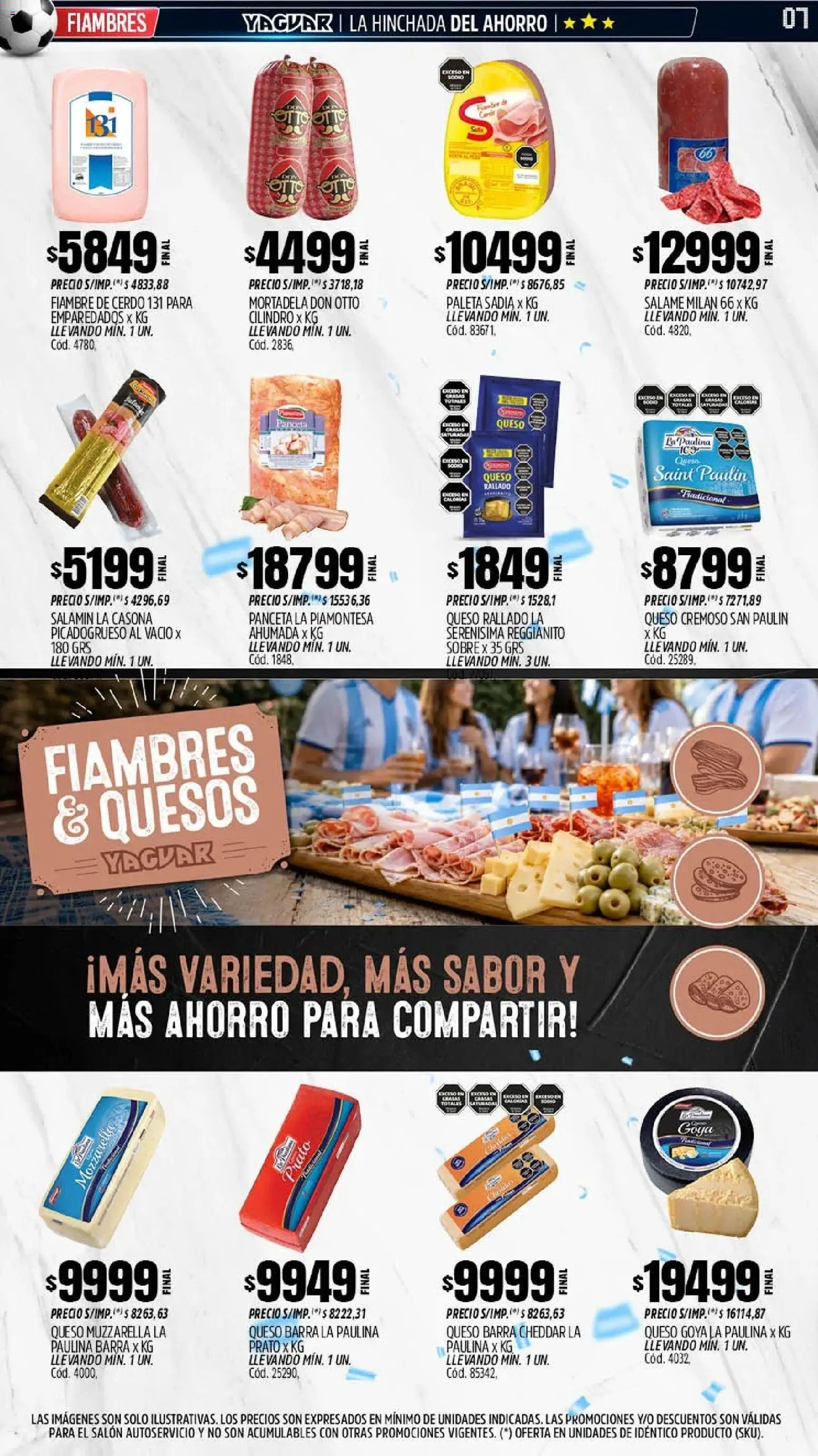 Yaguar - Oferta Semanal Trelew │ válido desde el 08.06.2026 | Página: 8 | Productos: Panceta, Paleta, Salame, Cerdo