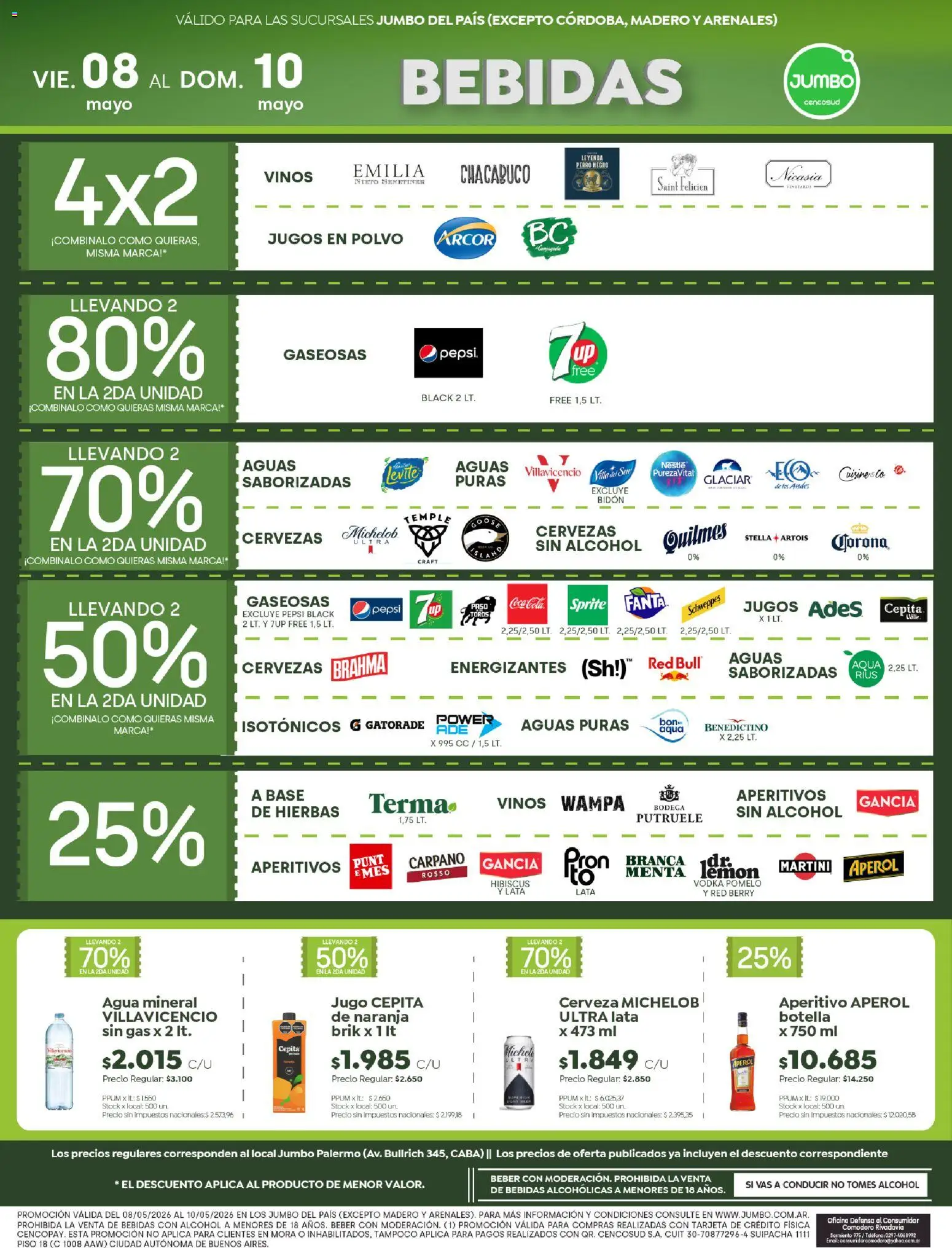 Jumbo ofertas │ válido desde el 08.05.2026 | Página: 5 | Productos: Vodka, Polvo, Agua, Cerveza