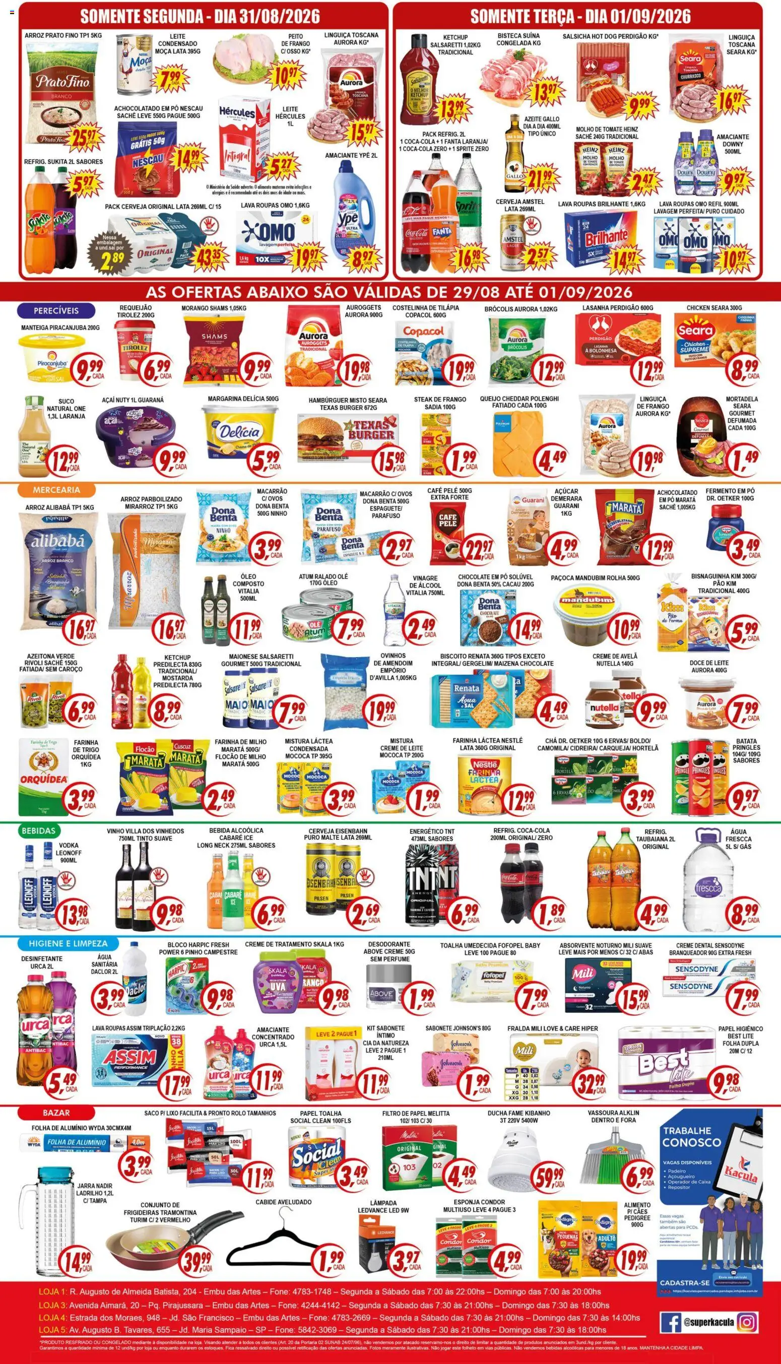 Kaçula Folheto - válido de 29/08/2026 | Página: 2 | Produtos: Papel toalha, Filtro de papel, Pão, Sal