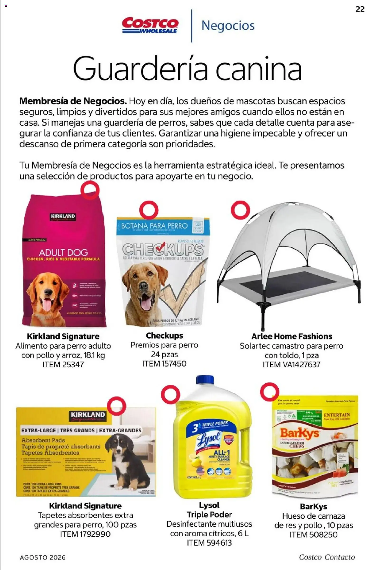 Nuevas ofertas de Costco válidas en toda la República Mexicana desde el 01/08/2026. ¡Encuentra las mejores ofertas en Costco catálogo Agosto! | Página: 22 | Productos: Pollo, Res, Desinfectante, Té