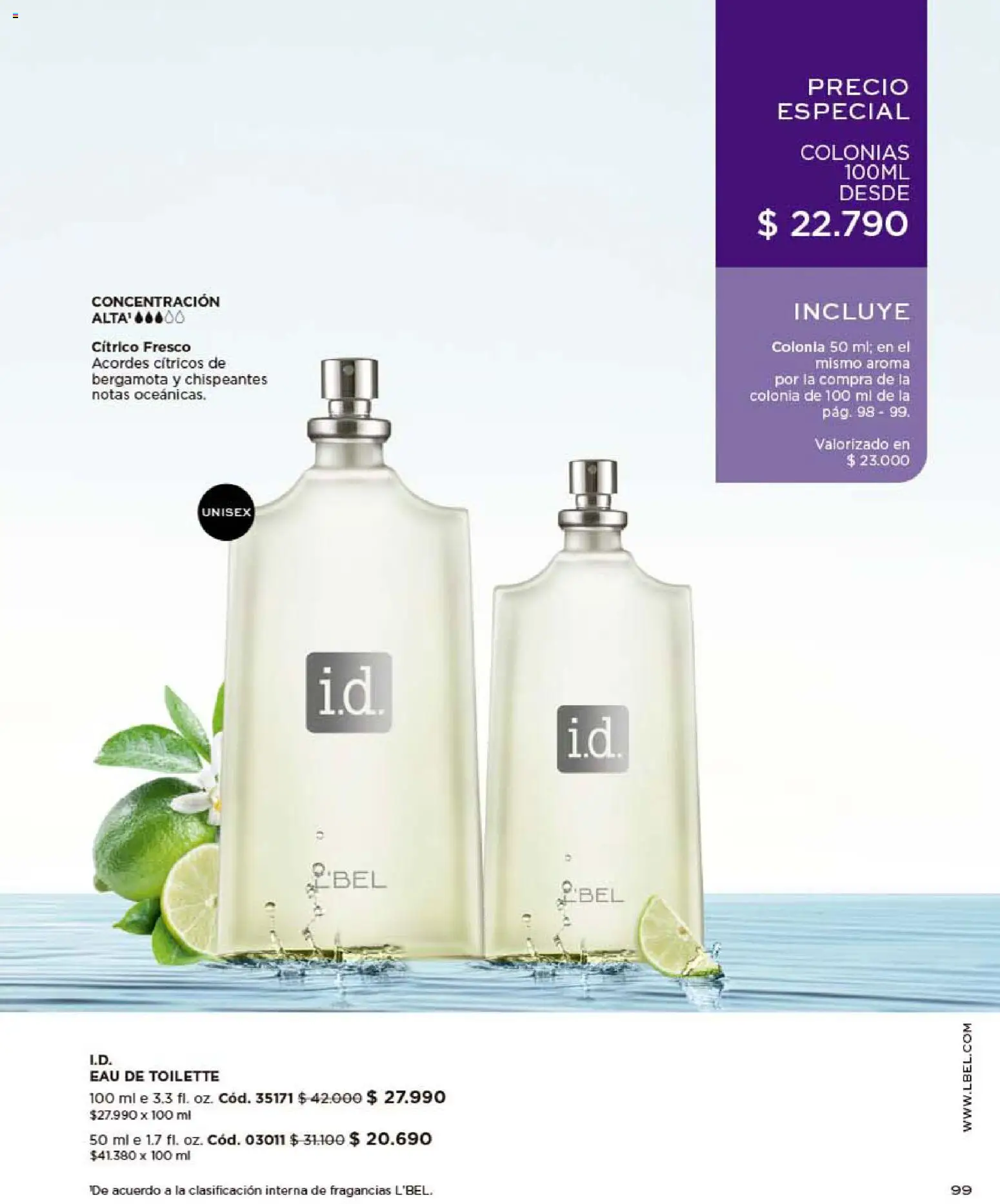 Catálogo L'Bel Campaña 10 │ válido desde el 01.06.2026 | Página: 99 | Productos: Eau de toilette