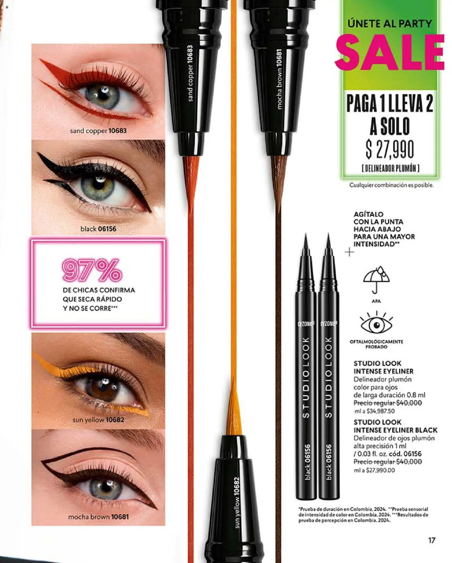 CyZone revista - valida desde el 17.07.2026 | Página: 17 | Productos: Delineador de ojos, Delineador, Combinación
