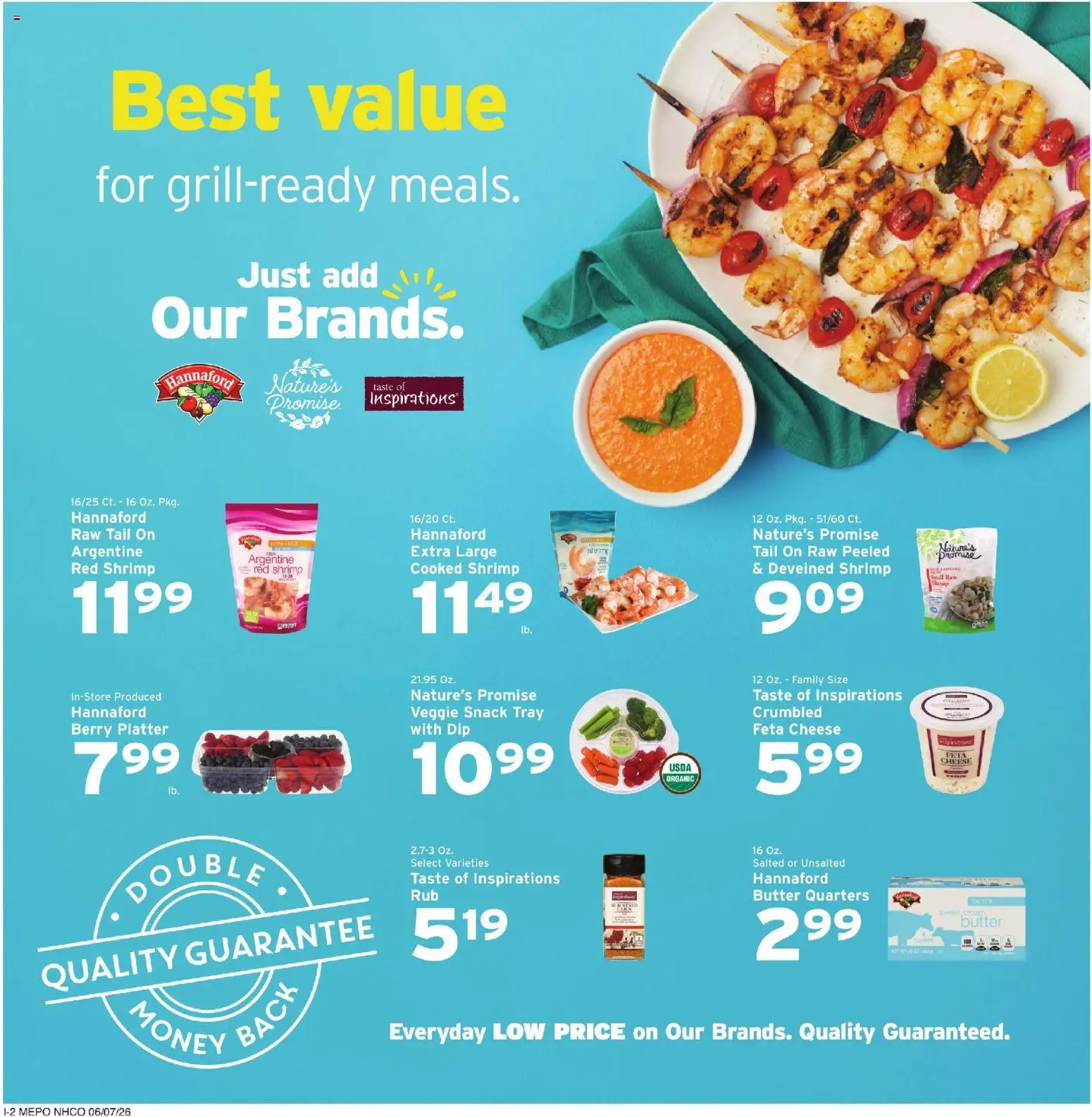 Hannaford Weekly Ad - valid from 07.06.2026 | Page: 10 | Products: Butter, Cheese, Cream