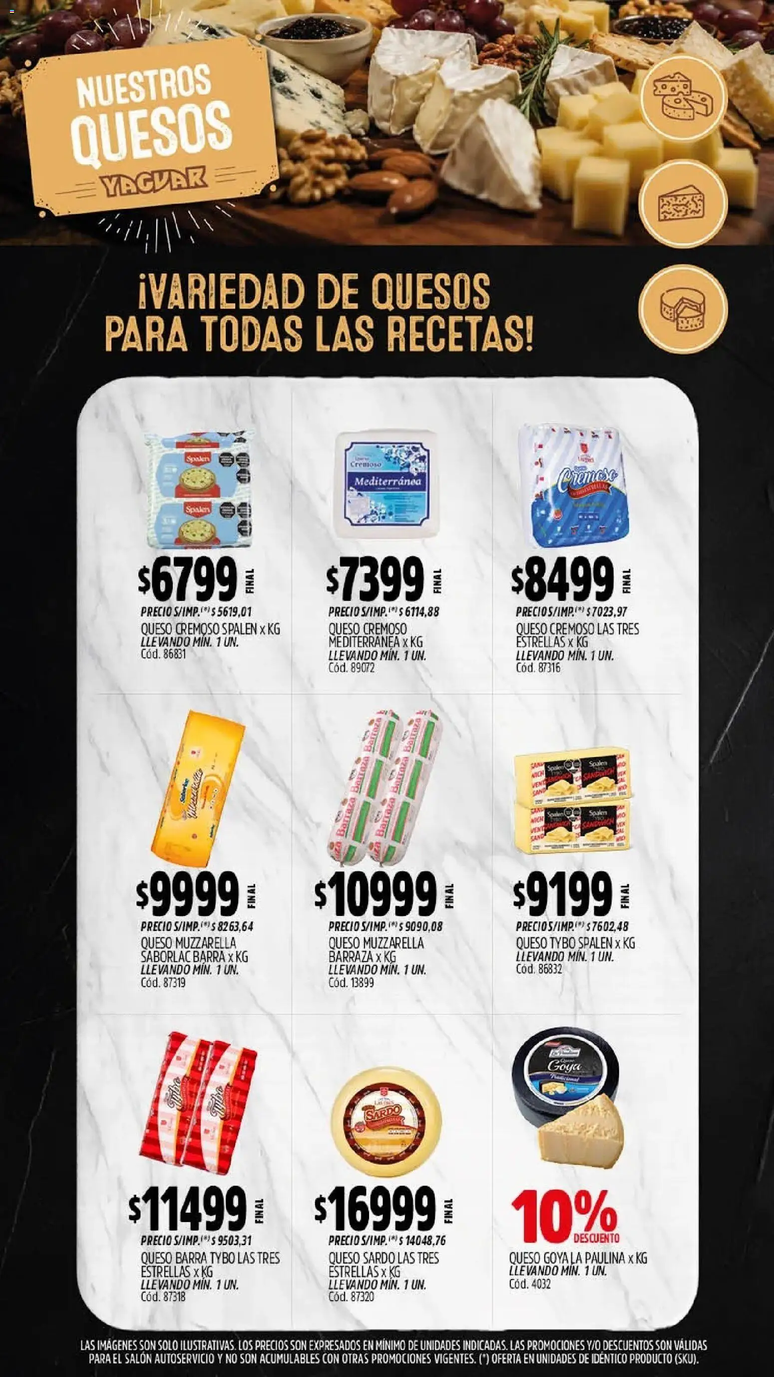 Yaguar - Oferta Semanal Mar del Plata │ válido desde el 03/08/2026 | Página: 7 | Productos: Muzzarella, Queso
