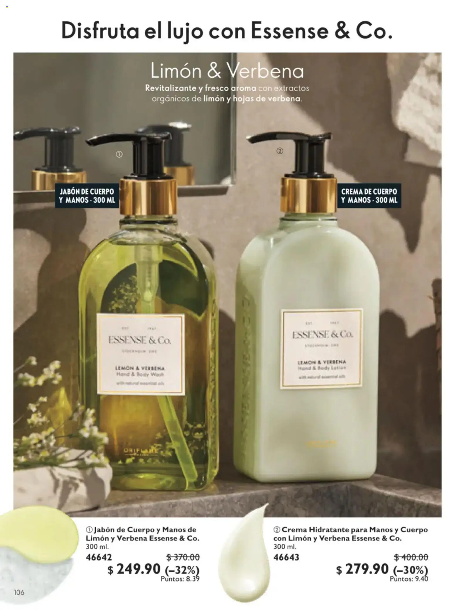 Nuevas ofertas de Oriflame válidas en toda la República Mexicana desde el 11/07/2026. ¡Encuentra las mejores ofertas en Oriflame campaña 10 2026! | Página: 106 | Productos: Crema, Limón, Body, Jabón