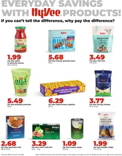 Preview of HyVee weekly ads valid from 25.05.2026 | Page: 19 | Products: Corn, Cheese, Potatoes, Sauce