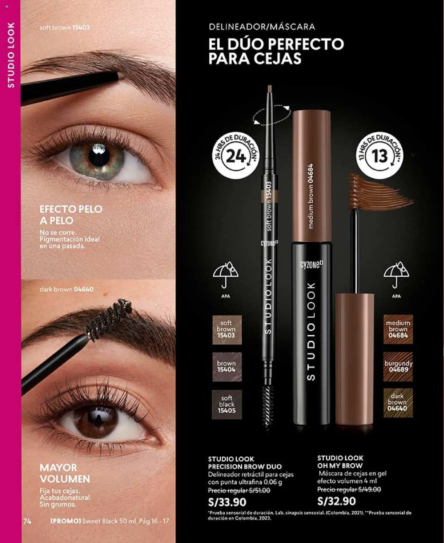 Catálogo CyZone válido desde 02/08/2026 | Página: 74 | Productos: Máscara, Delineador