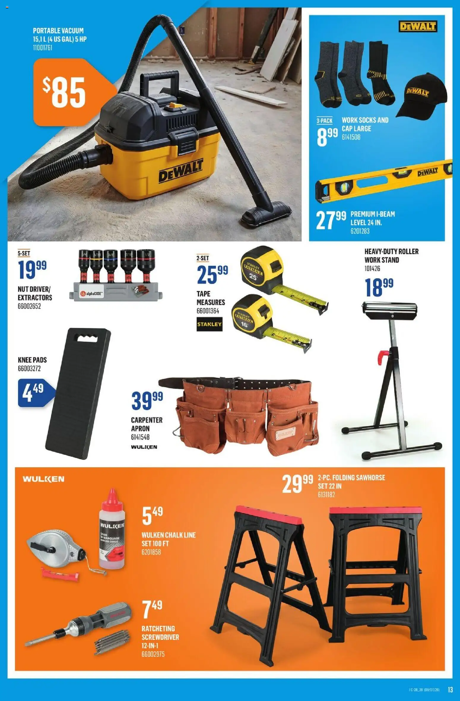 Canac flyer valid from Jul 9, 2026 | Page: 14 | Products: Cap, Socks