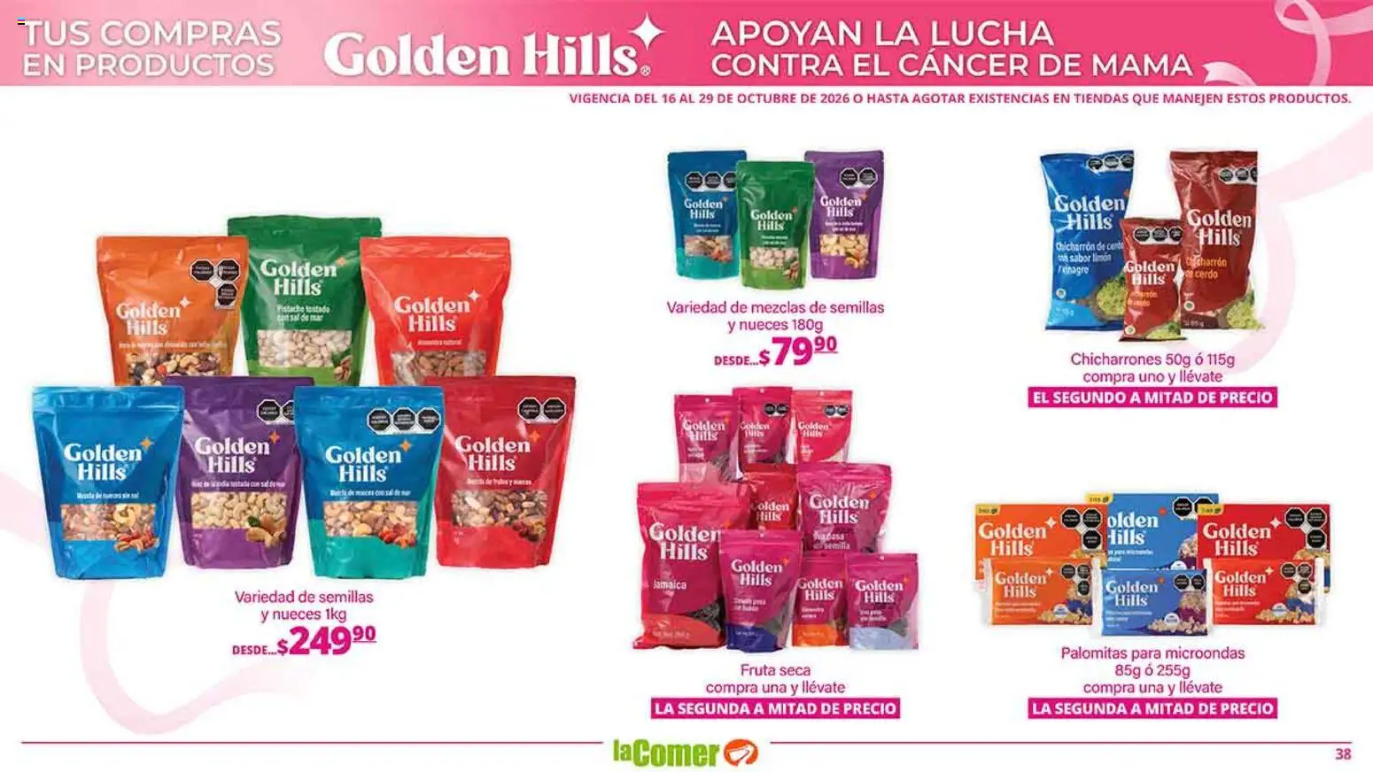 Nuevas ofertas de La Comer válidas en toda la República Mexicana desde el 16/10/2026. ¡Encuentra las mejores ofertas en La Comer folleto es la tienda rosa! | Página: 38