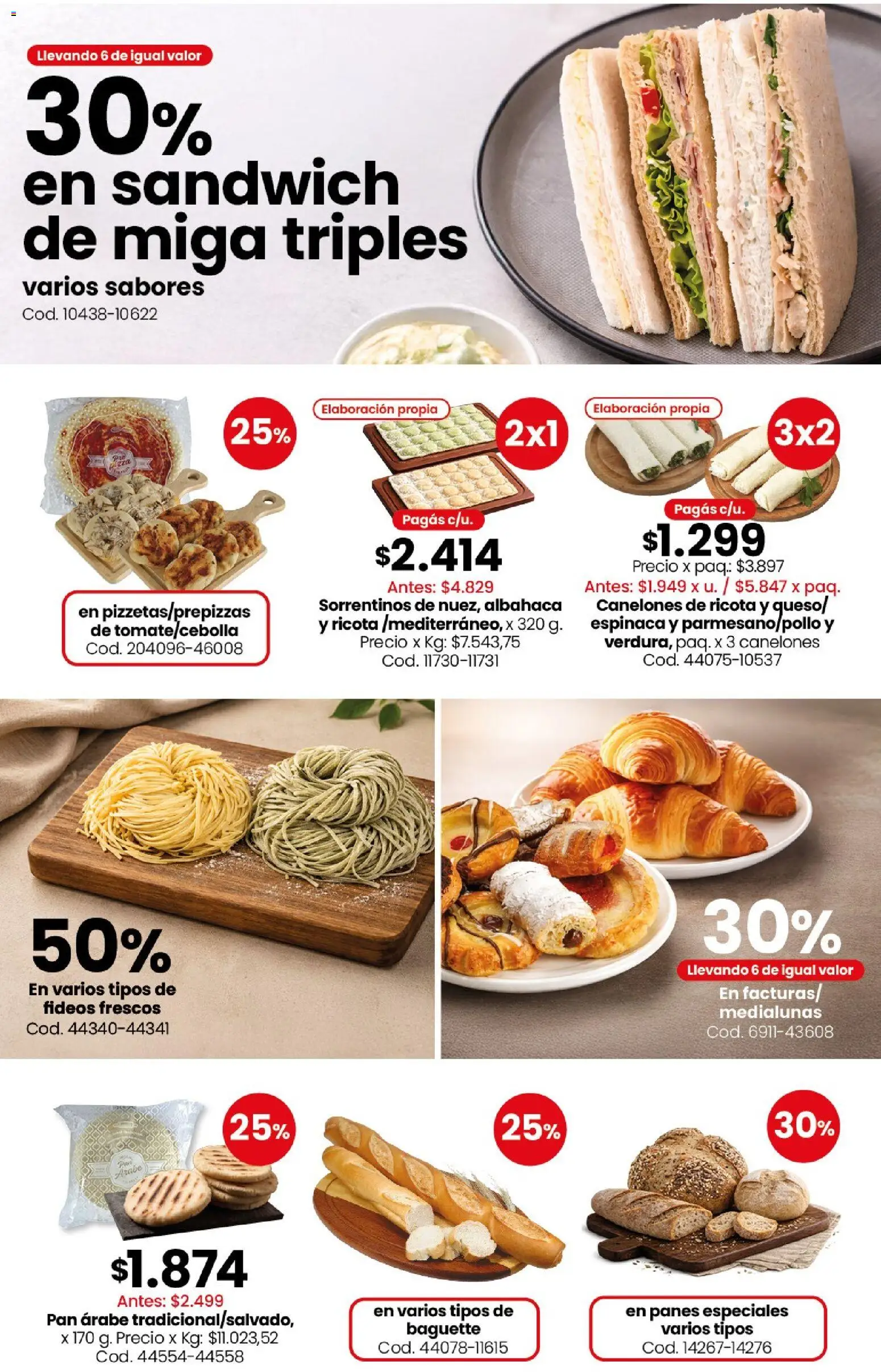 Coto - Ofertas │ válido desde el 01/08/2026 | Página: 5 | Productos: Pan, Espinaca, Fideos, Pasta