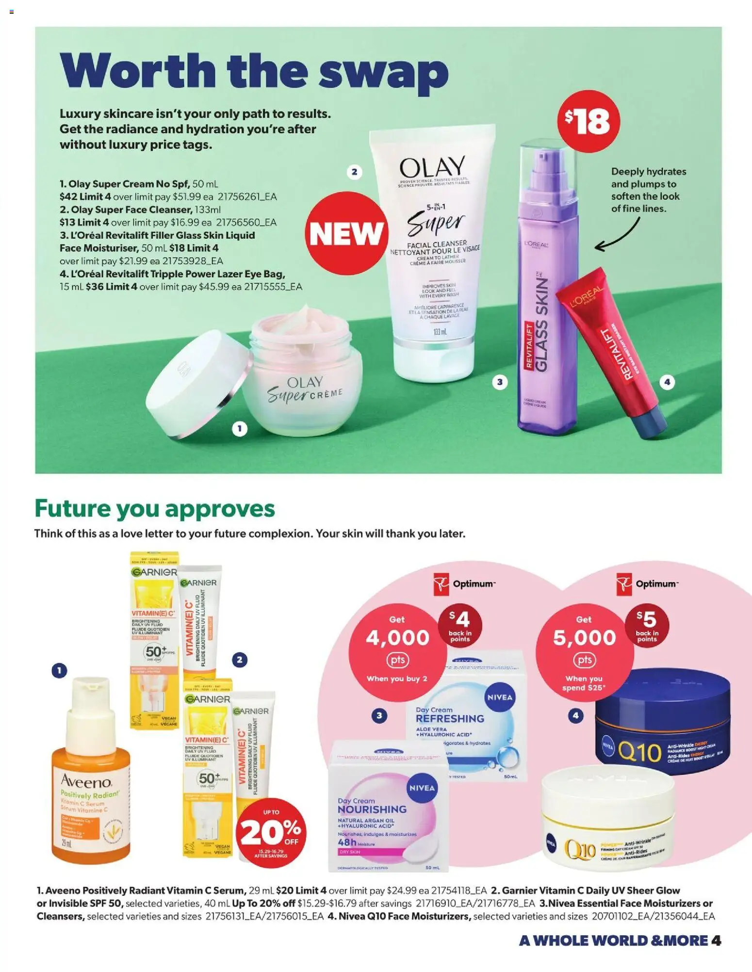 Real Canadian Superstore flyer valid from Oct 1, 2026 | Page: 4 | Products: Cream, Aloe vera, Oil