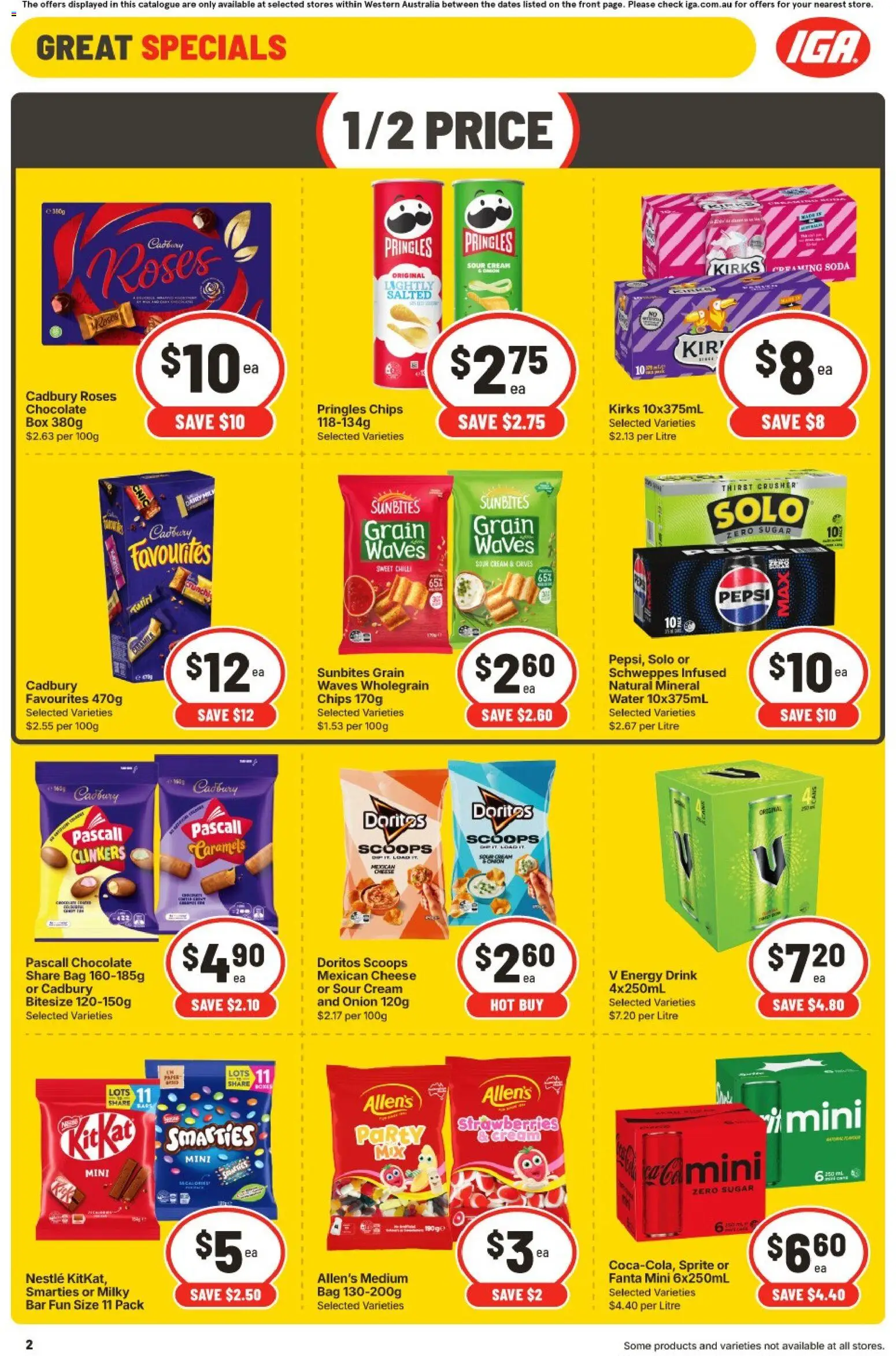 IGA catalogue - valid from 30/09/2026 | Page: 2 | Products: Cheese, Chips, Onion, Fanta