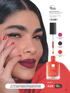 Avon folheto - Campanha 10 - Pré-Visualização do folheto da loja Avon, válido de 22/06/2026 | Página: 49 | Produtos: Batom, Vinho