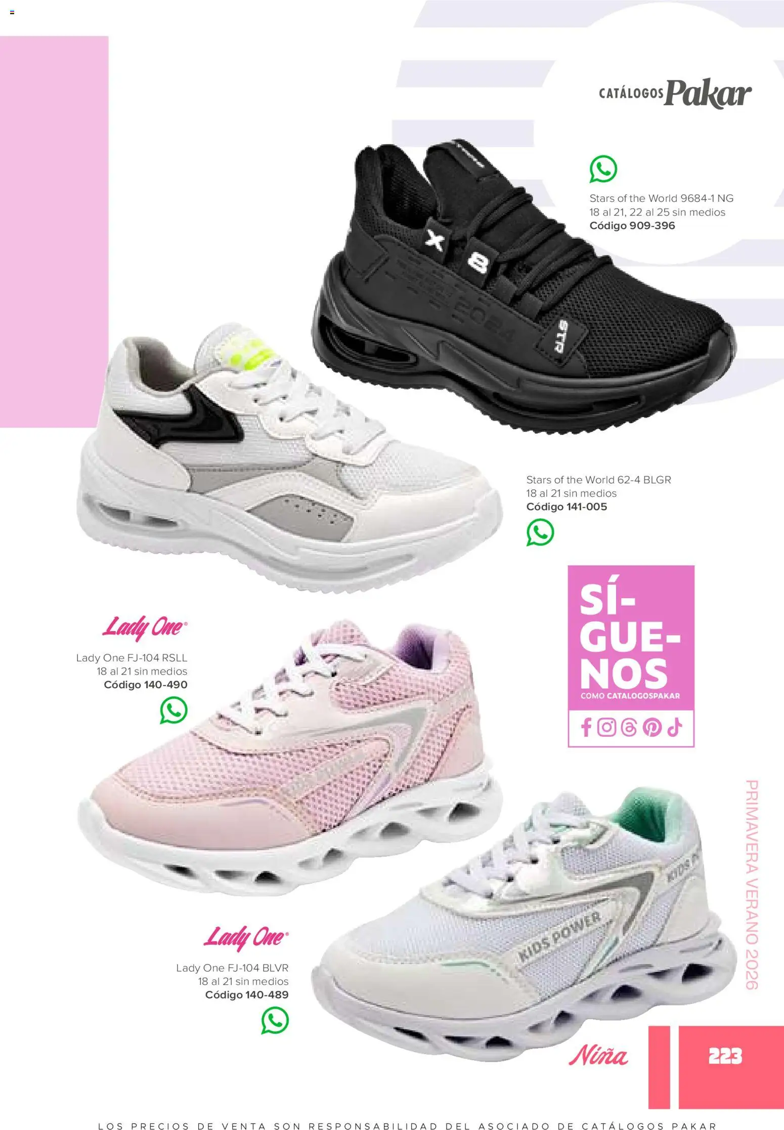 Nuevas ofertas de SC Pakar válidas en toda la República Mexicana desde el 30.01.2026. ¡Encuentra las mejores ofertas en SC Pakar catálogo Niña! | Página: 223