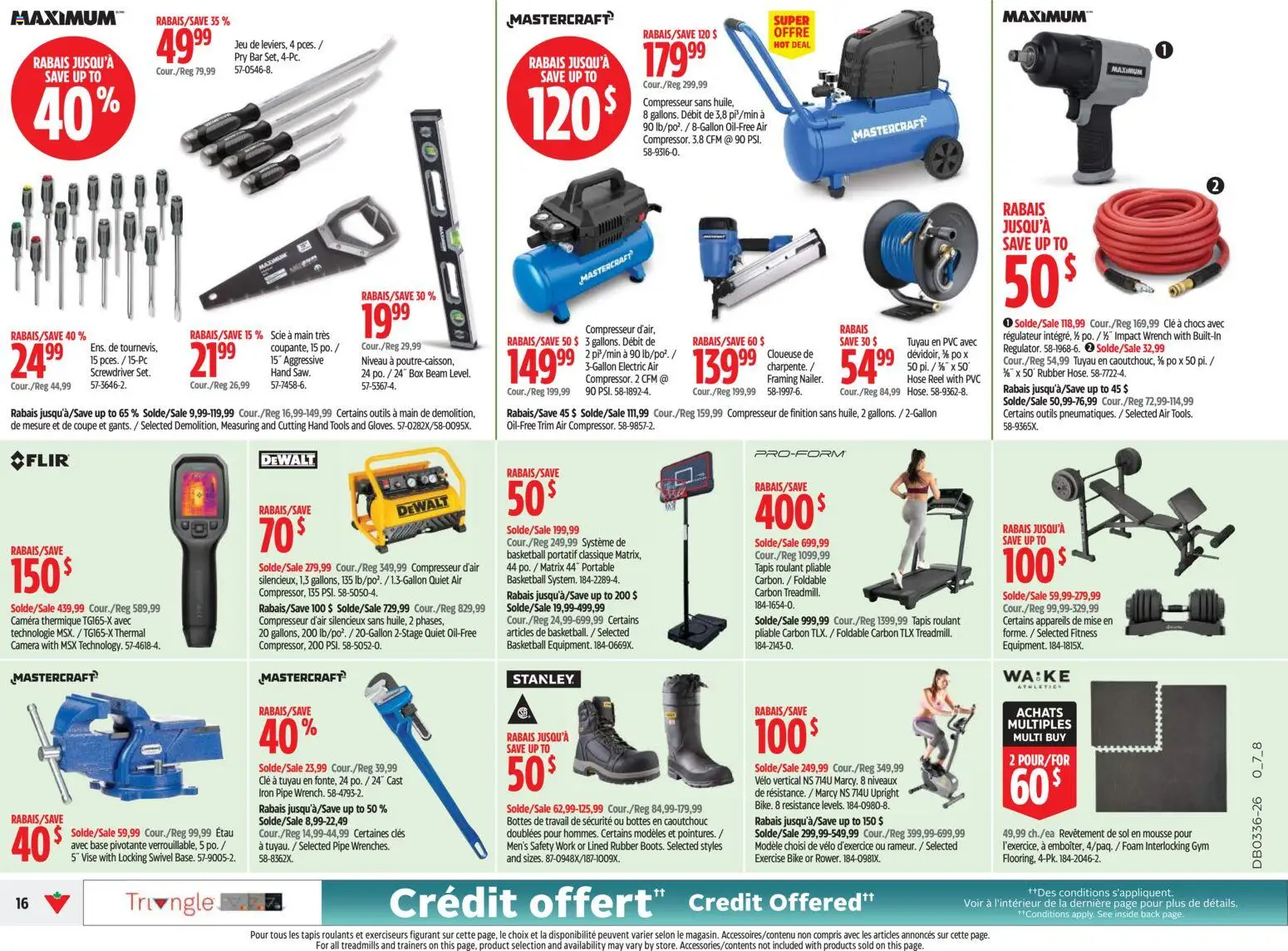 Canadian Tire flyer valid from Sep 3, 2026 | Page: 16 | Products: Camera, Iron, Tools, Box